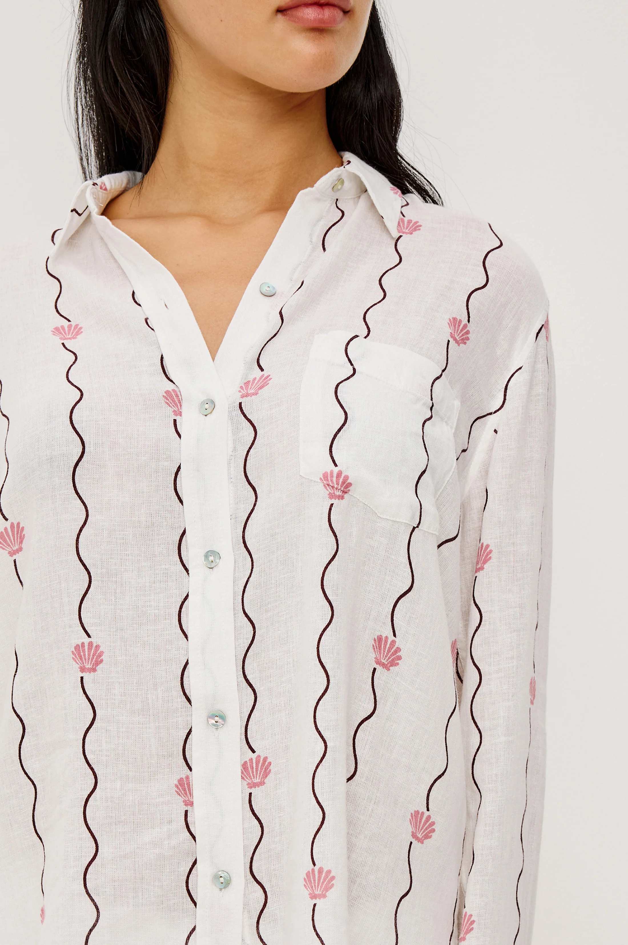 CHARLI SHIRT - STRIPED SEASHELLS - Image 2