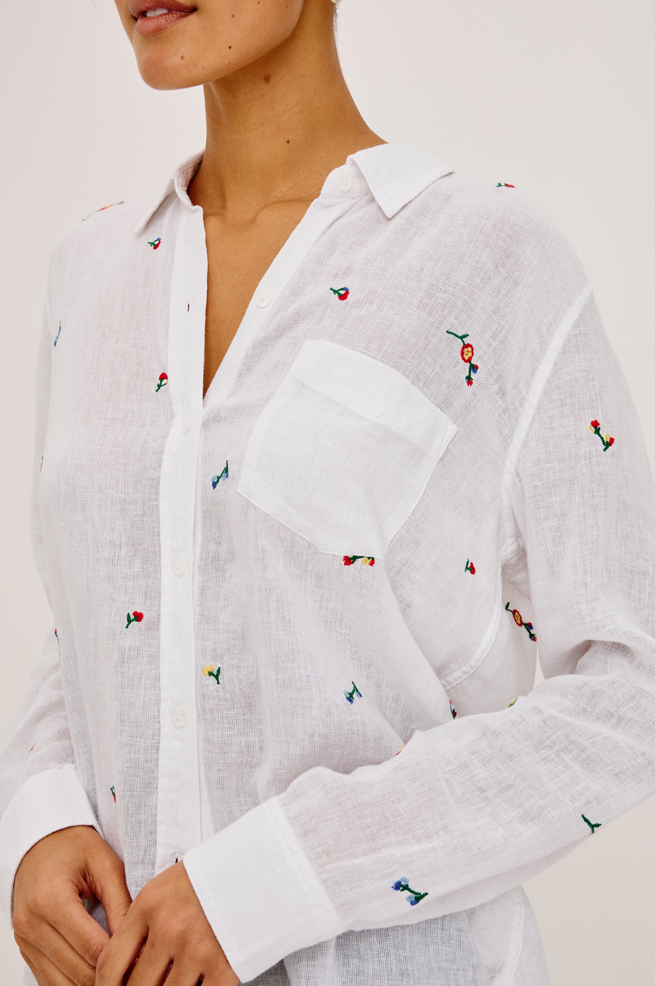 CHARLI SHIRT - WILD FLOWER EMBROIDERY - Image 2