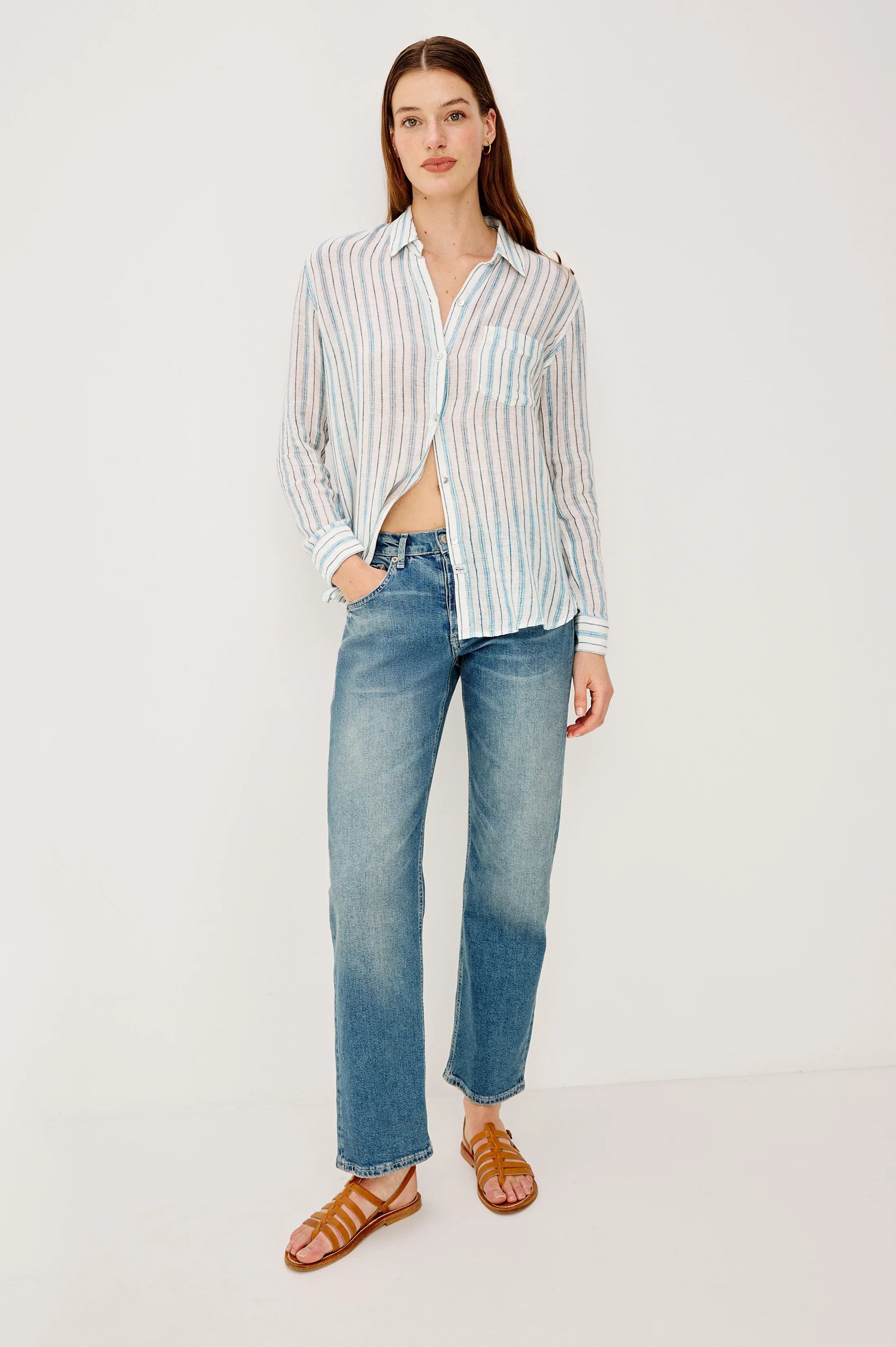CHARLI SHIRT - WINDWARD STRIPE - Image 3
