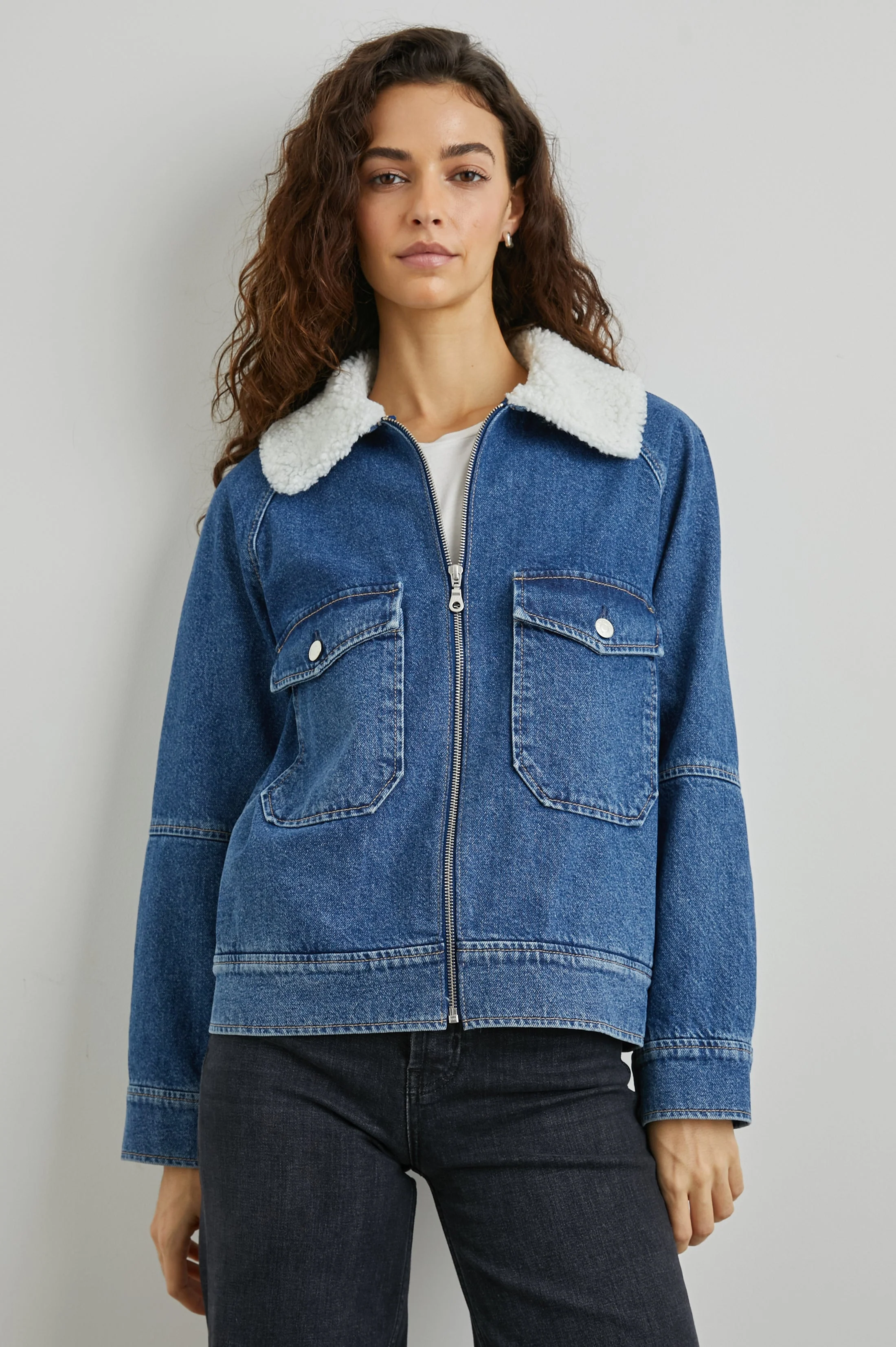 CHEYENNE JACKET - INDIGO SHERPA - Image 2