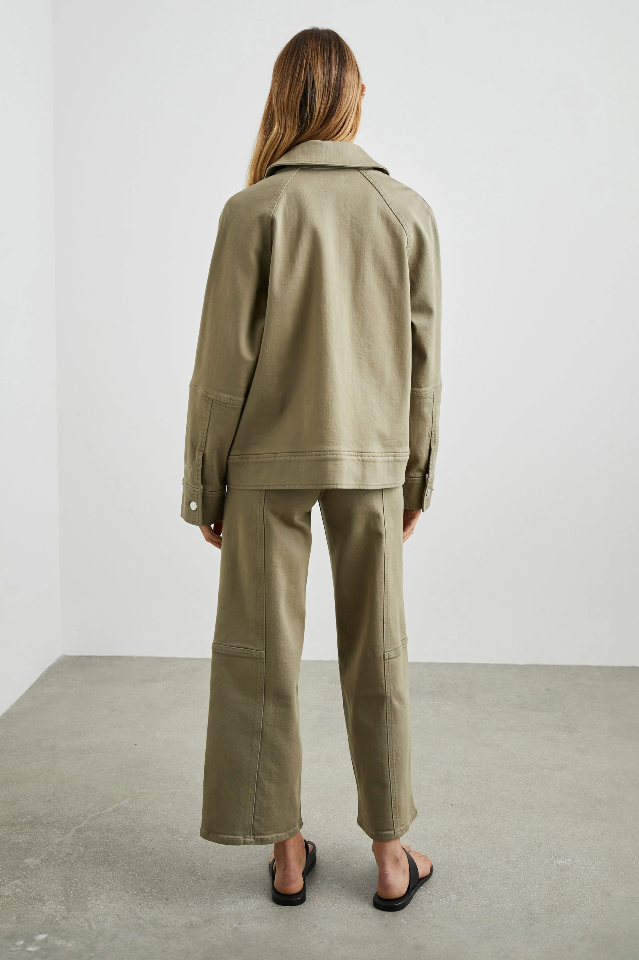 CHEYENNE JACKET - WASHED OLIVE - Image 5