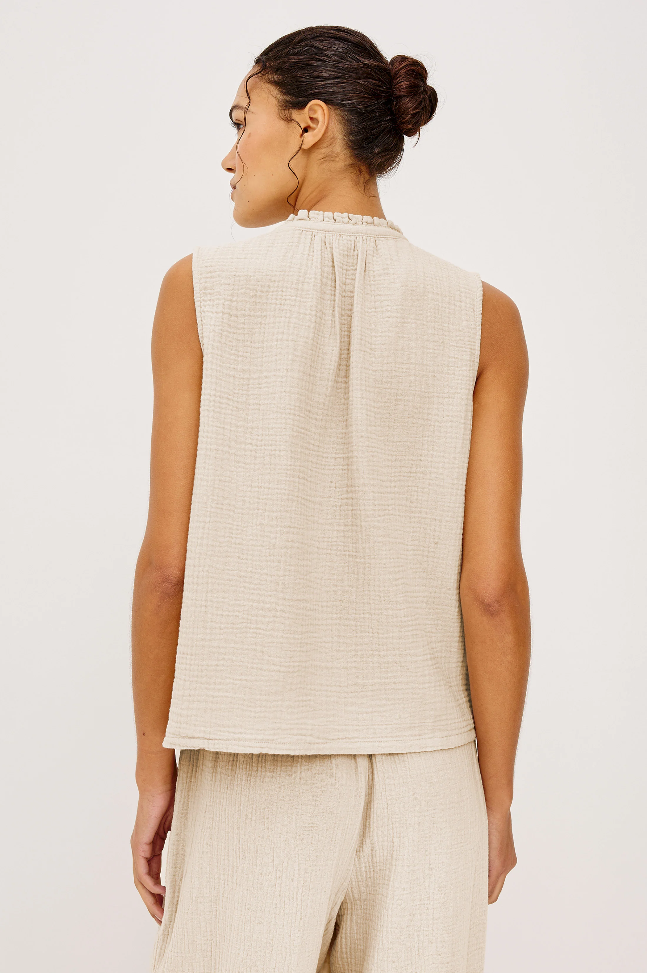 CHRISTY TOP - FLAX - Image 4