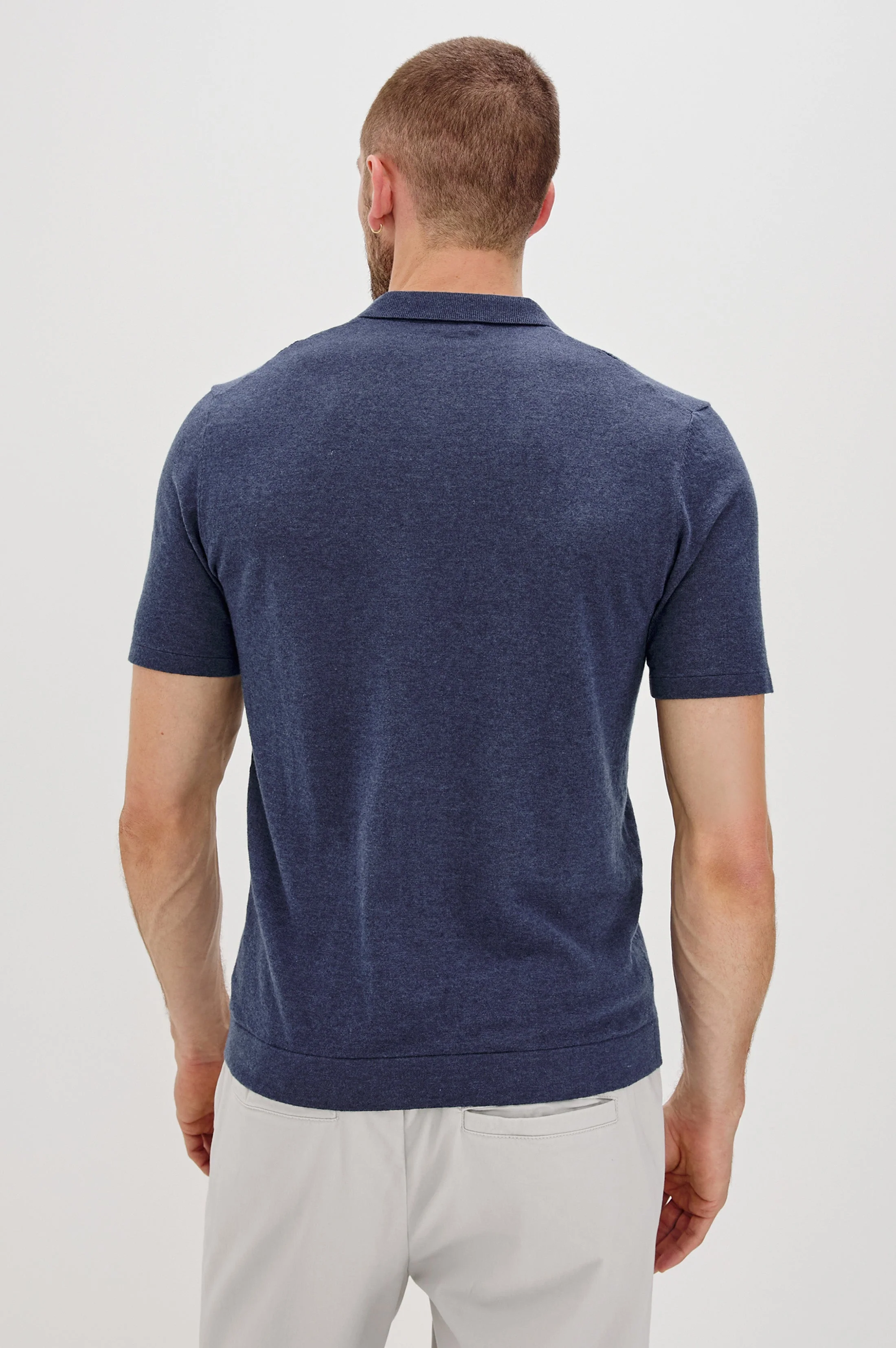 CILLIAN POLO SHIRT - INDIGO DENIM - Image 5