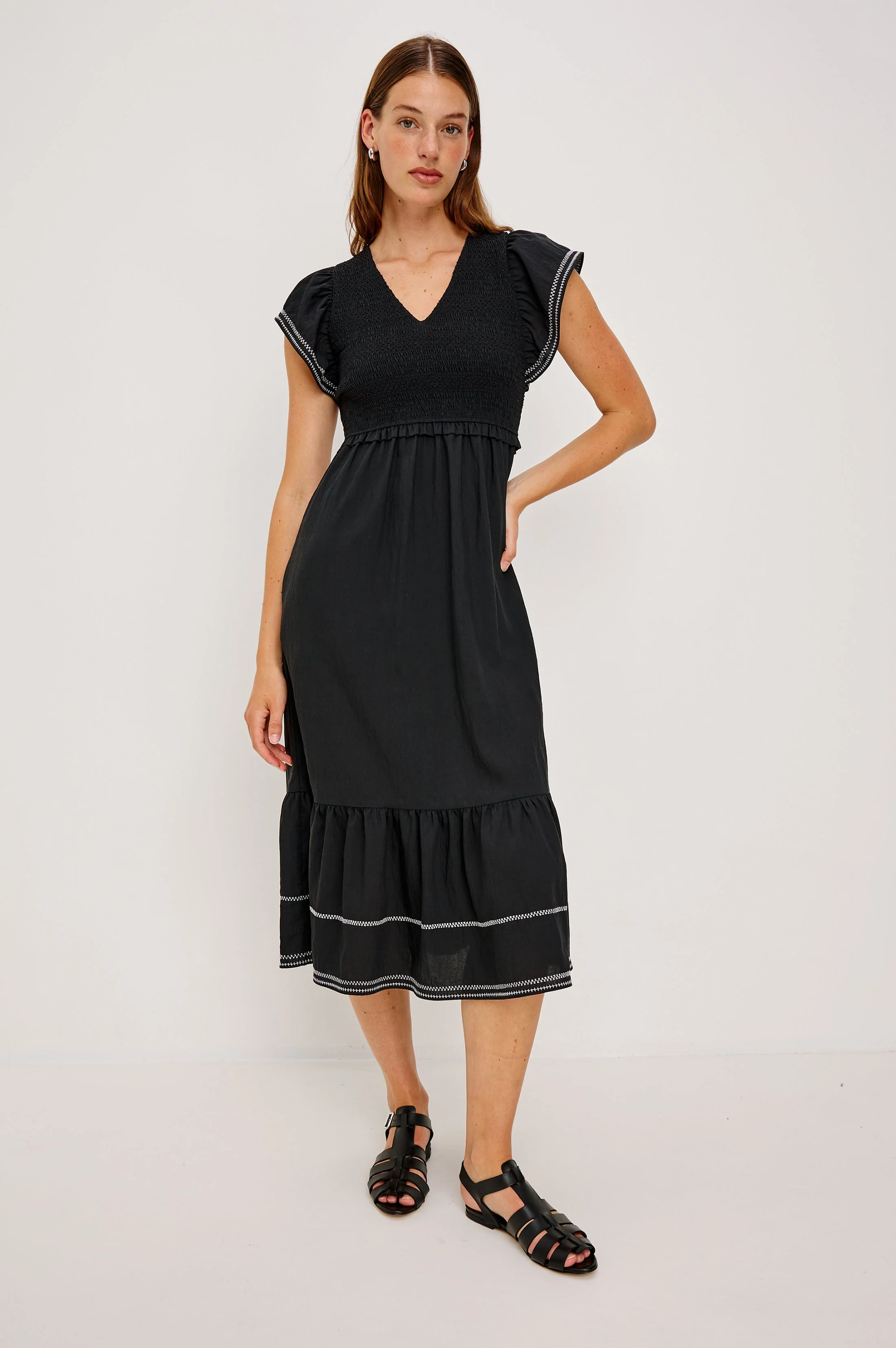 CLEMENTINE DRESS - BLACK - Image 3