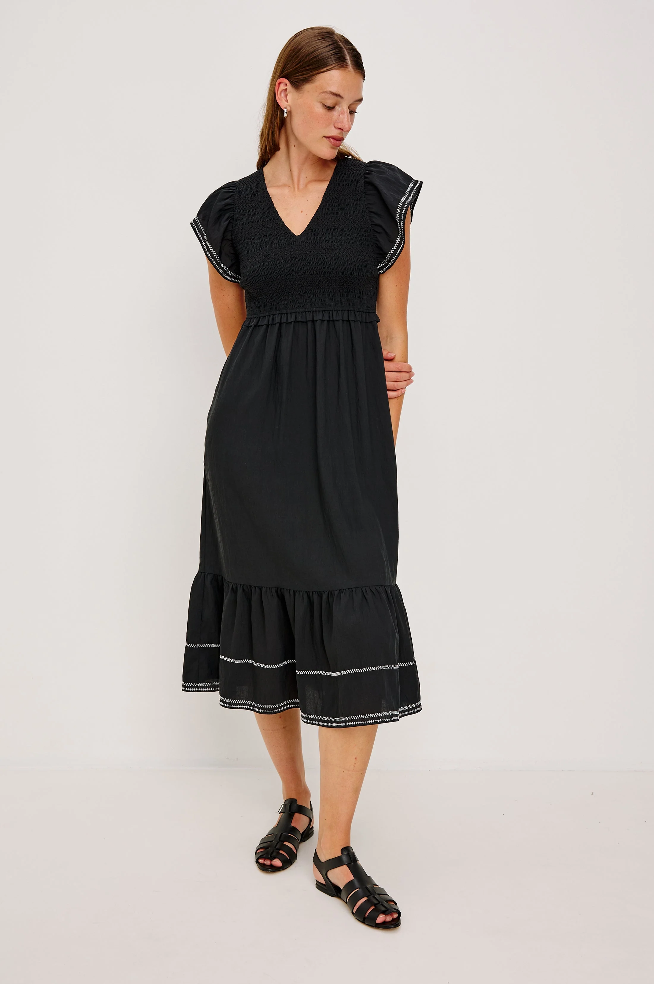 CLEMENTINE DRESS - BLACK - Image 4