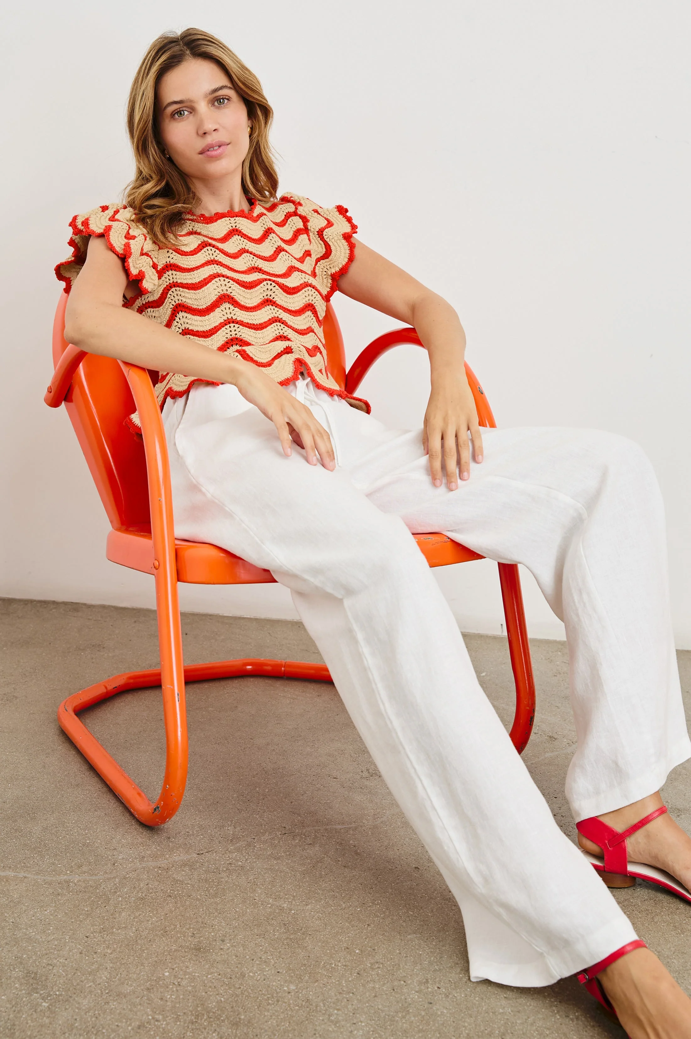 COEN TOP - CHERRY OAT STRIPE - Image 3