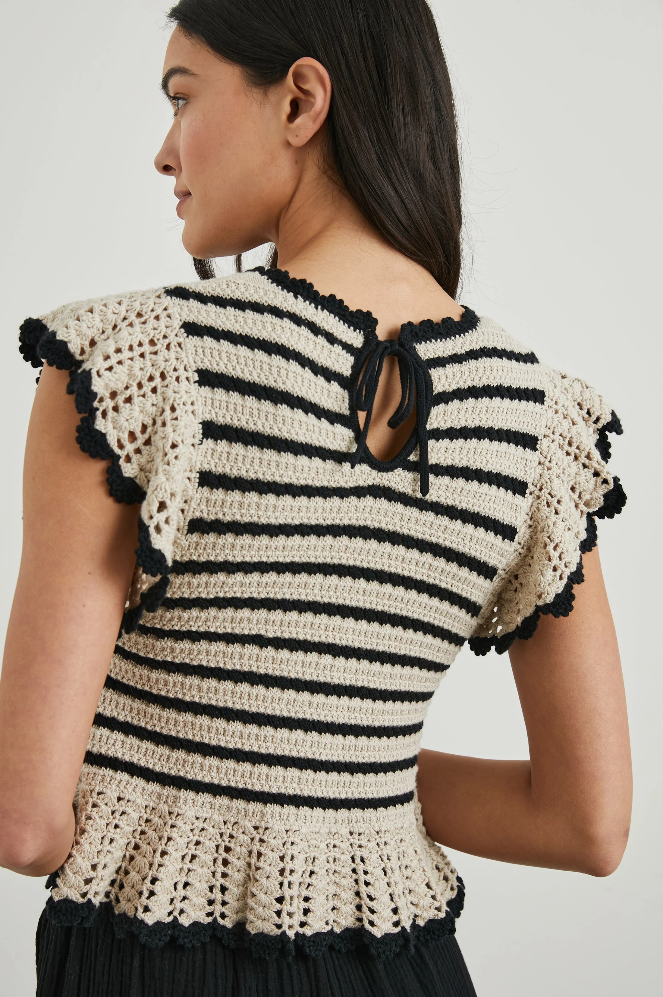 COEN TOP - OATMEAL BLACK - Image 2