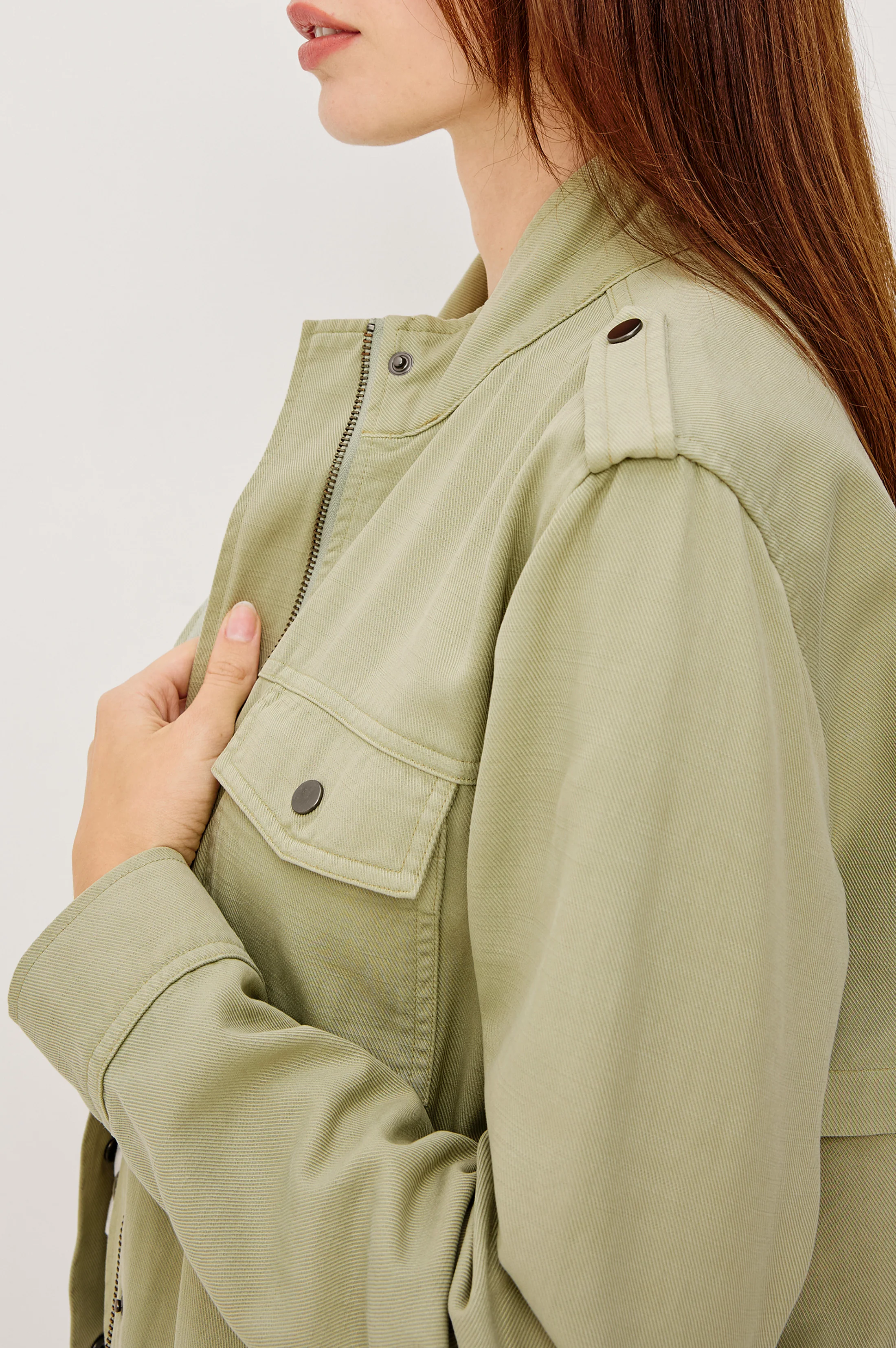 COLLINS JACKET - VINTAGE SAGE - Image 2