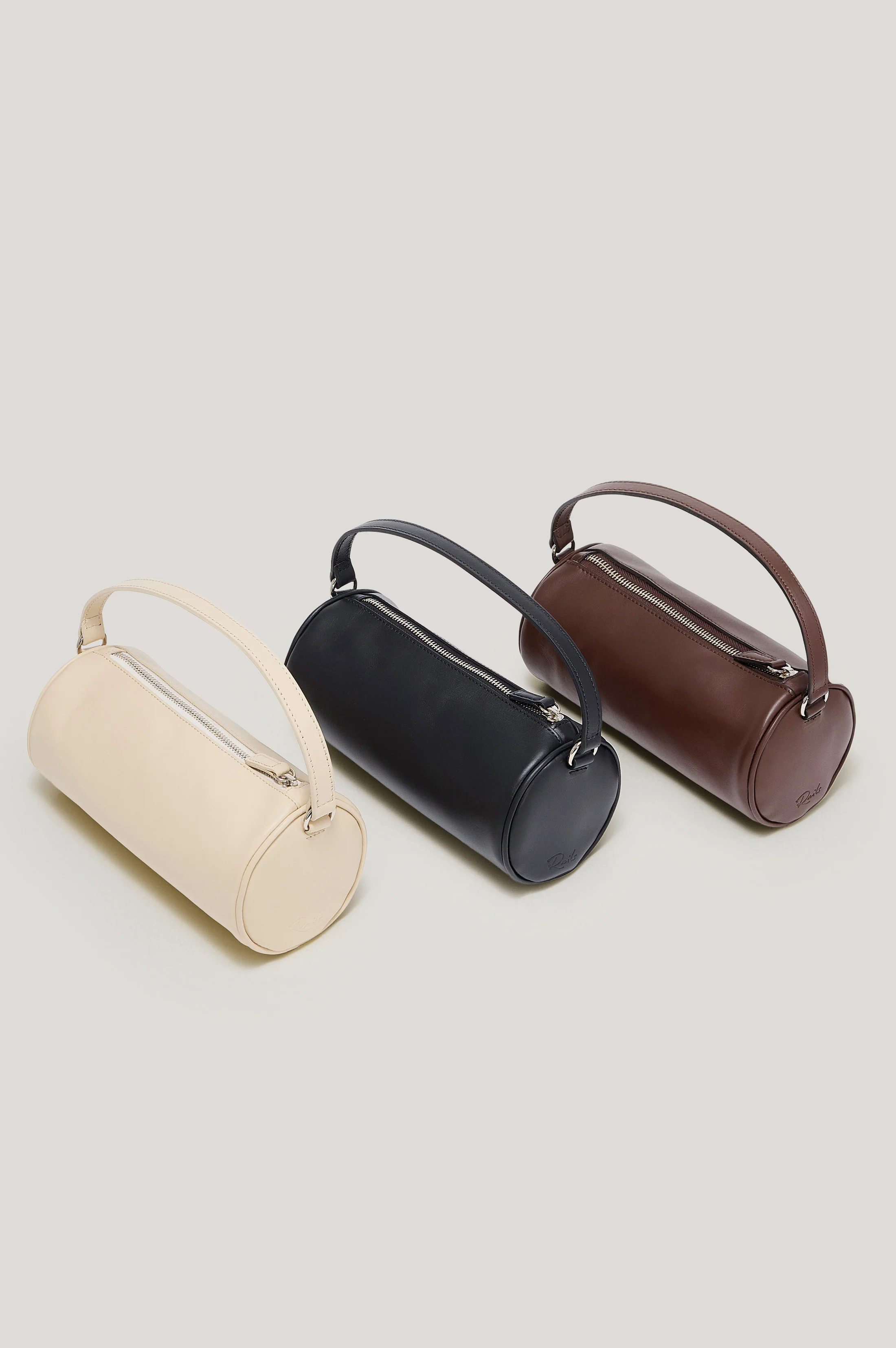COMO MINI BARREL BAG - BLACK LEATHER - Image 5