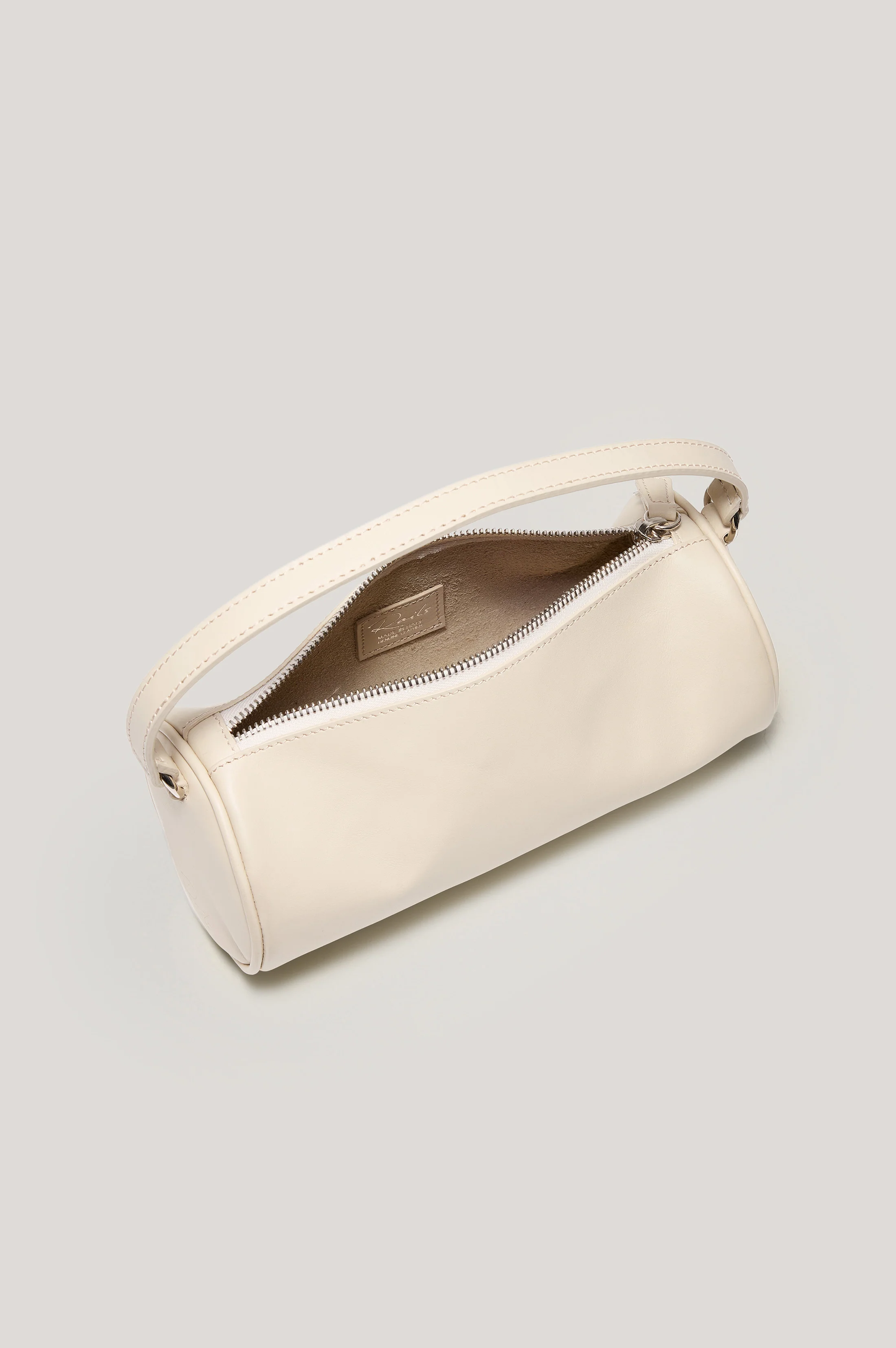 COMO MINI BARREL BAG - BONE LEATHER - Image 2