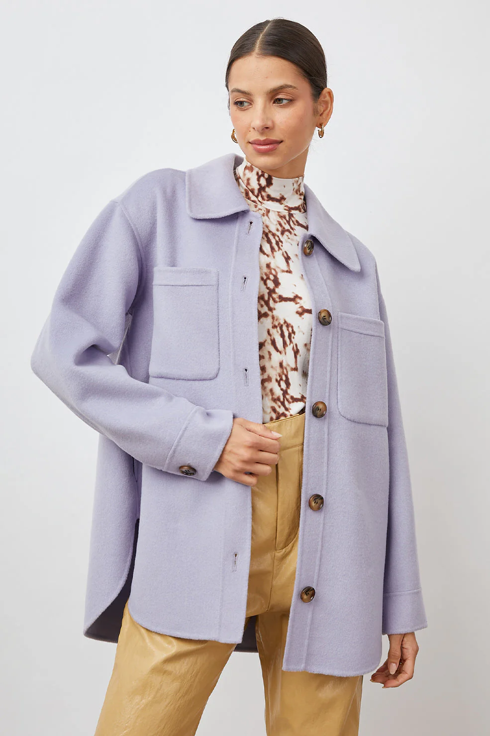 CONNIE SHIRT JACKET - LILAC - Image 3
