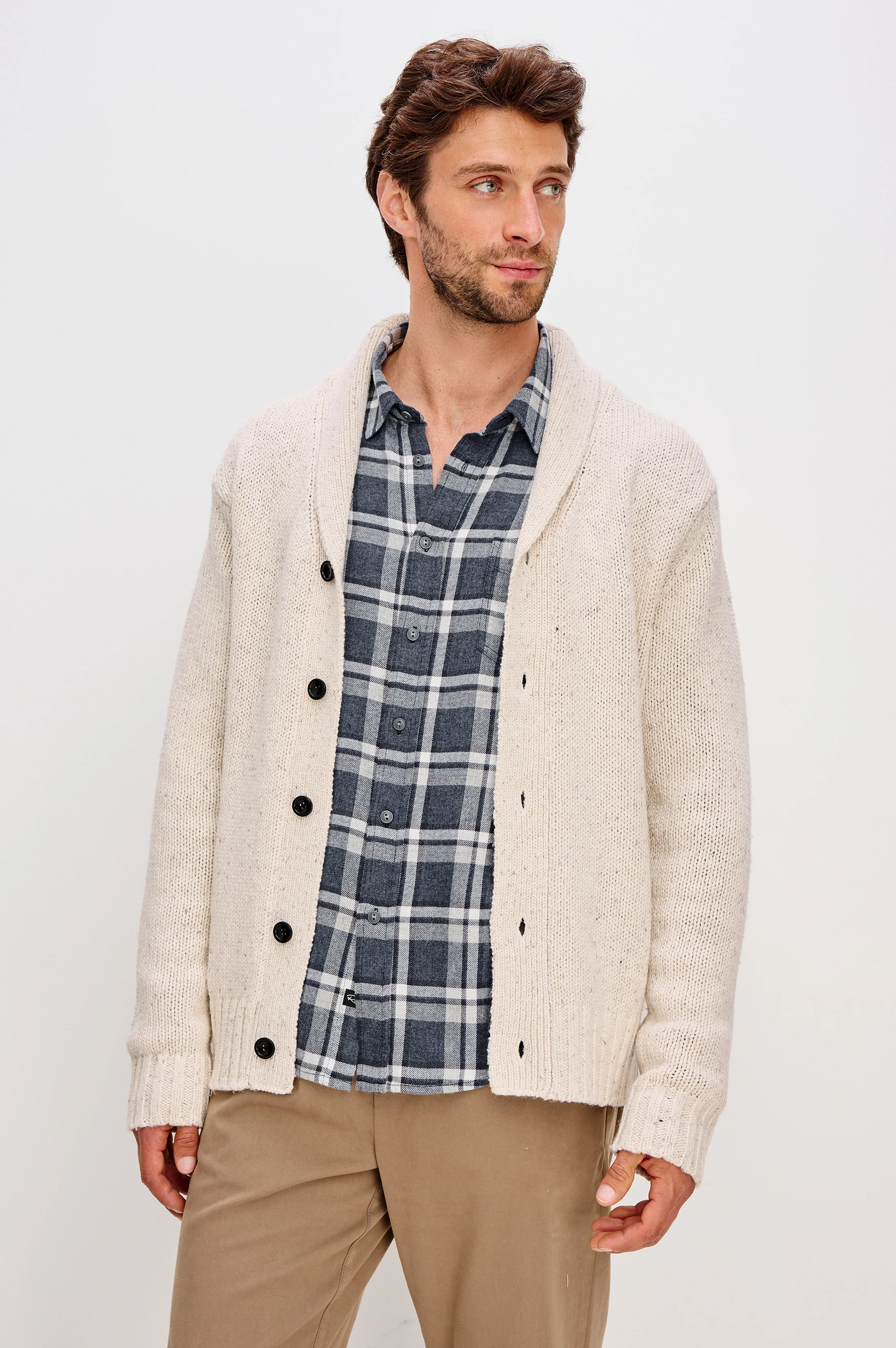 CORDEN CARDIGAN - HALITE SPECKLE - Image 4