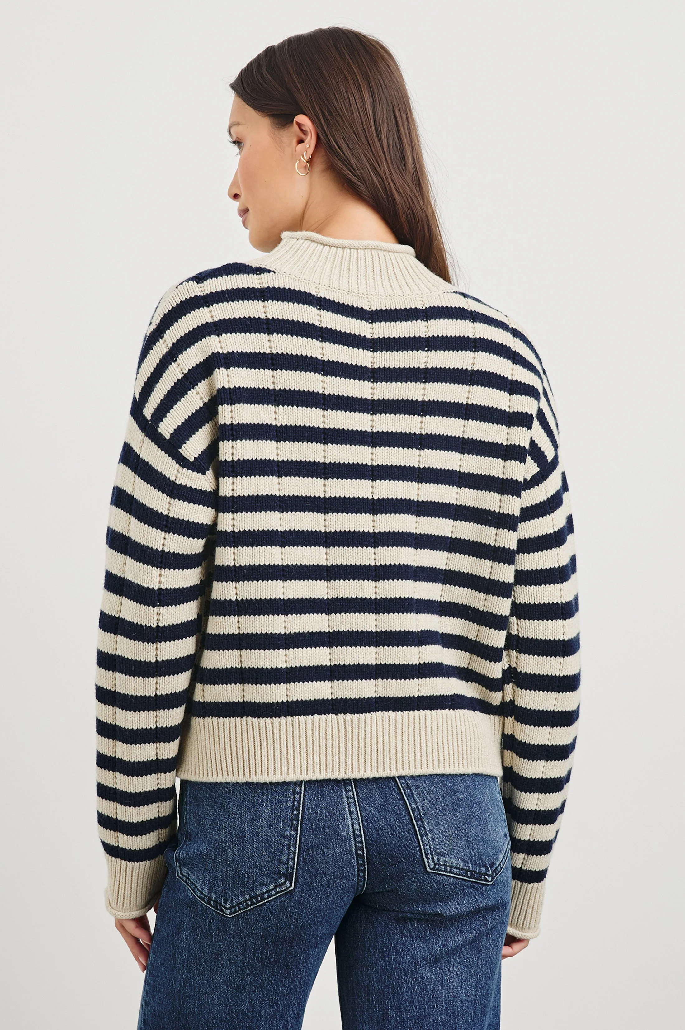 CORRINE SWEATER - OAT NAVY STRIPE - Image 6