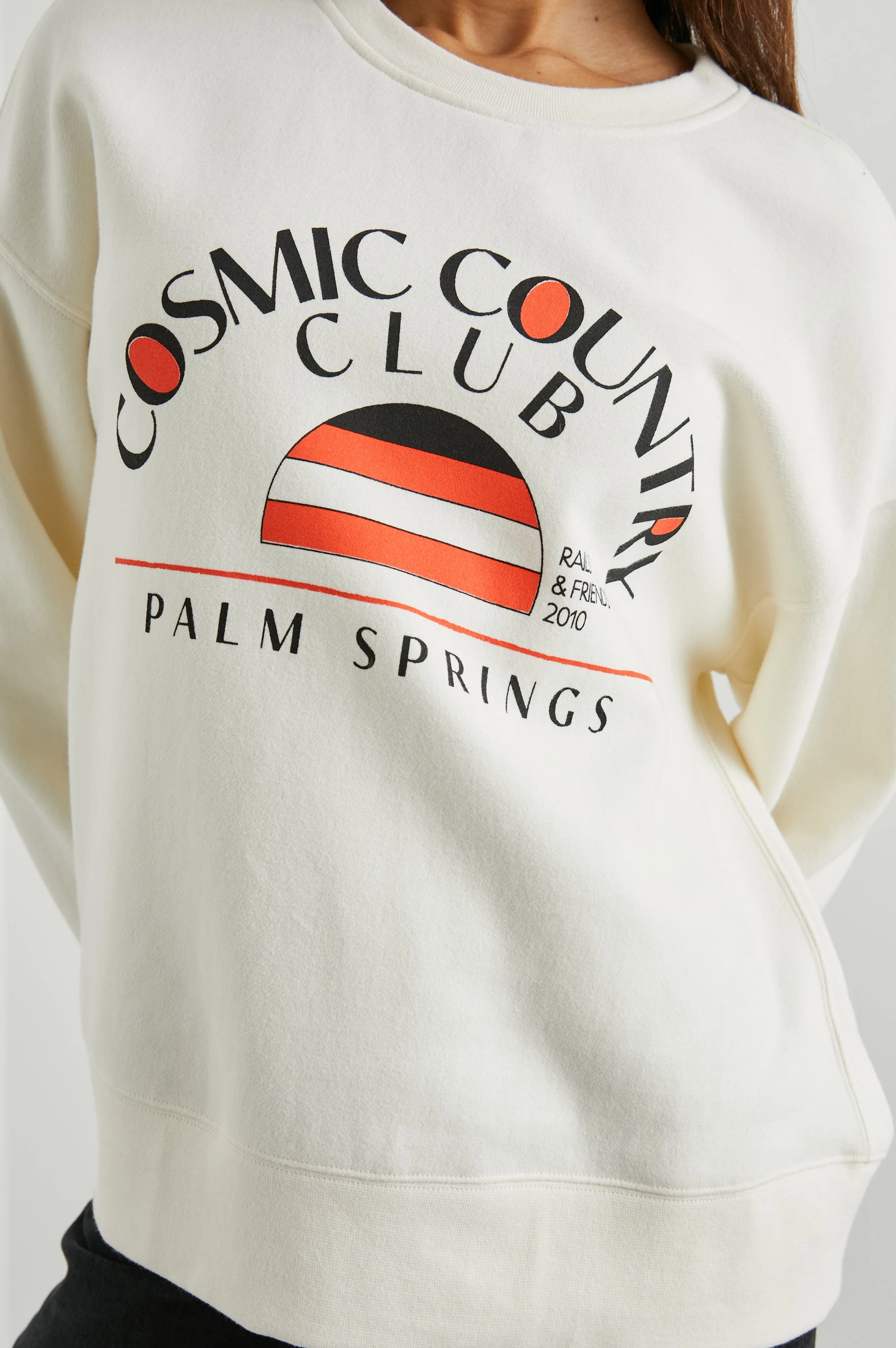 COSMIC COUNTRY CLUB SWEATSHIRT - WINTER WHITE - Image 2
