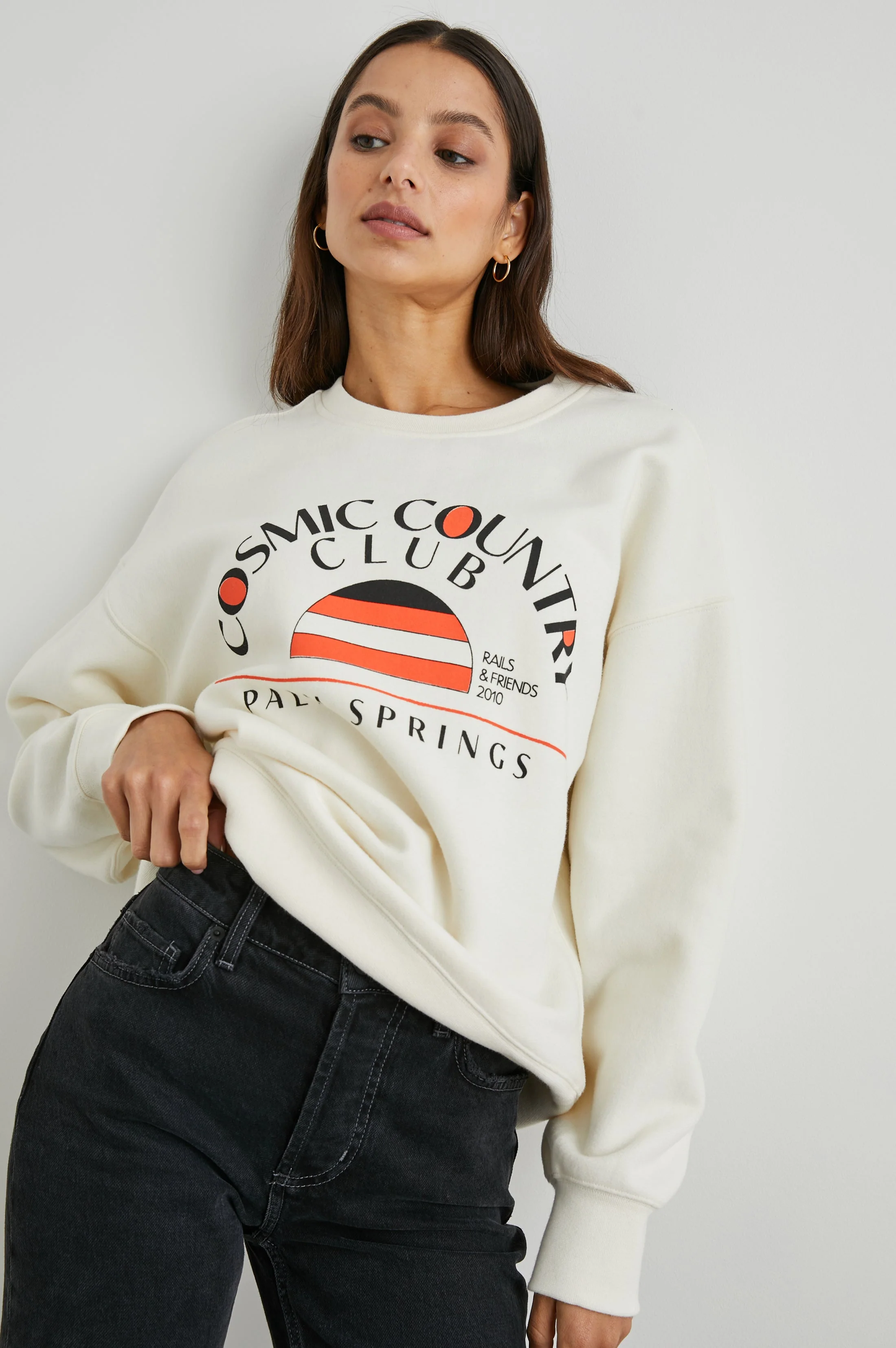 COSMIC COUNTRY CLUB SWEATSHIRT - WINTER WHITE - Image 4