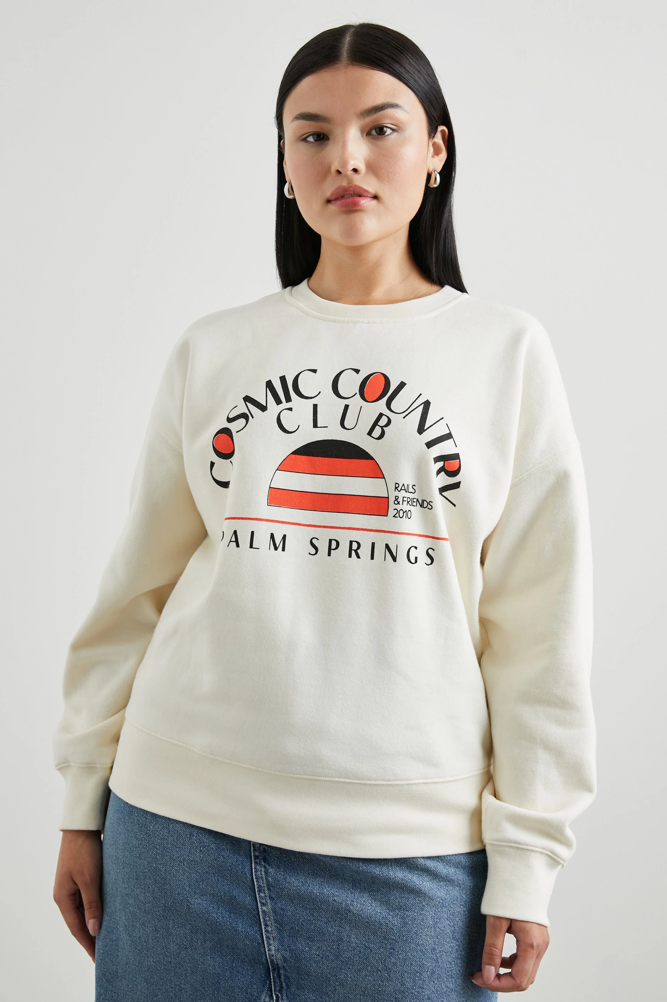 COSMIC COUNTRY CLUB SWEATSHIRT - WINTER WHITE - Image 6