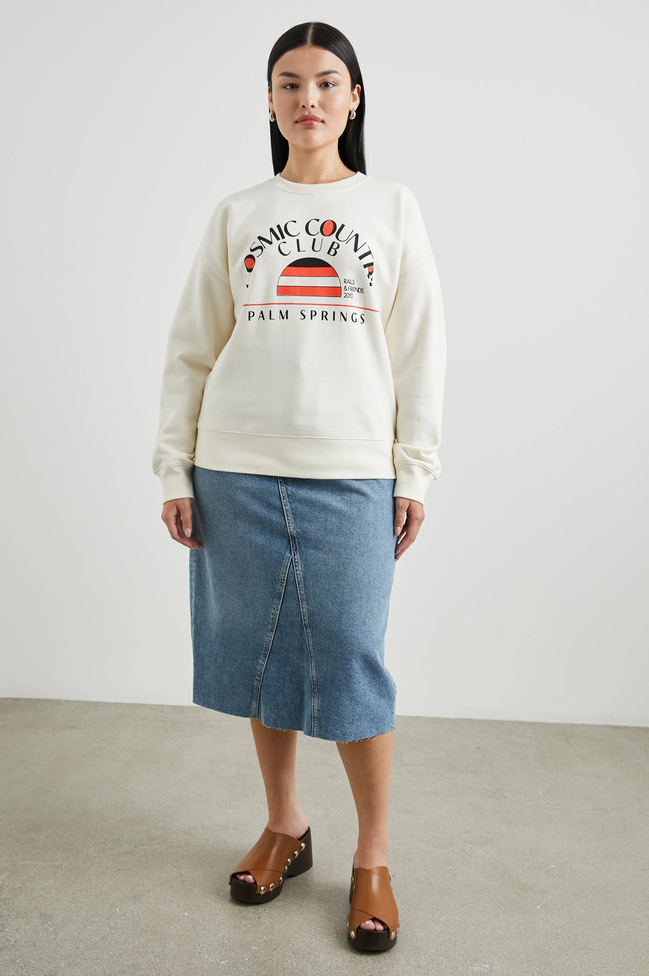 COSMIC COUNTRY CLUB SWEATSHIRT - WINTER WHITE - Image 7