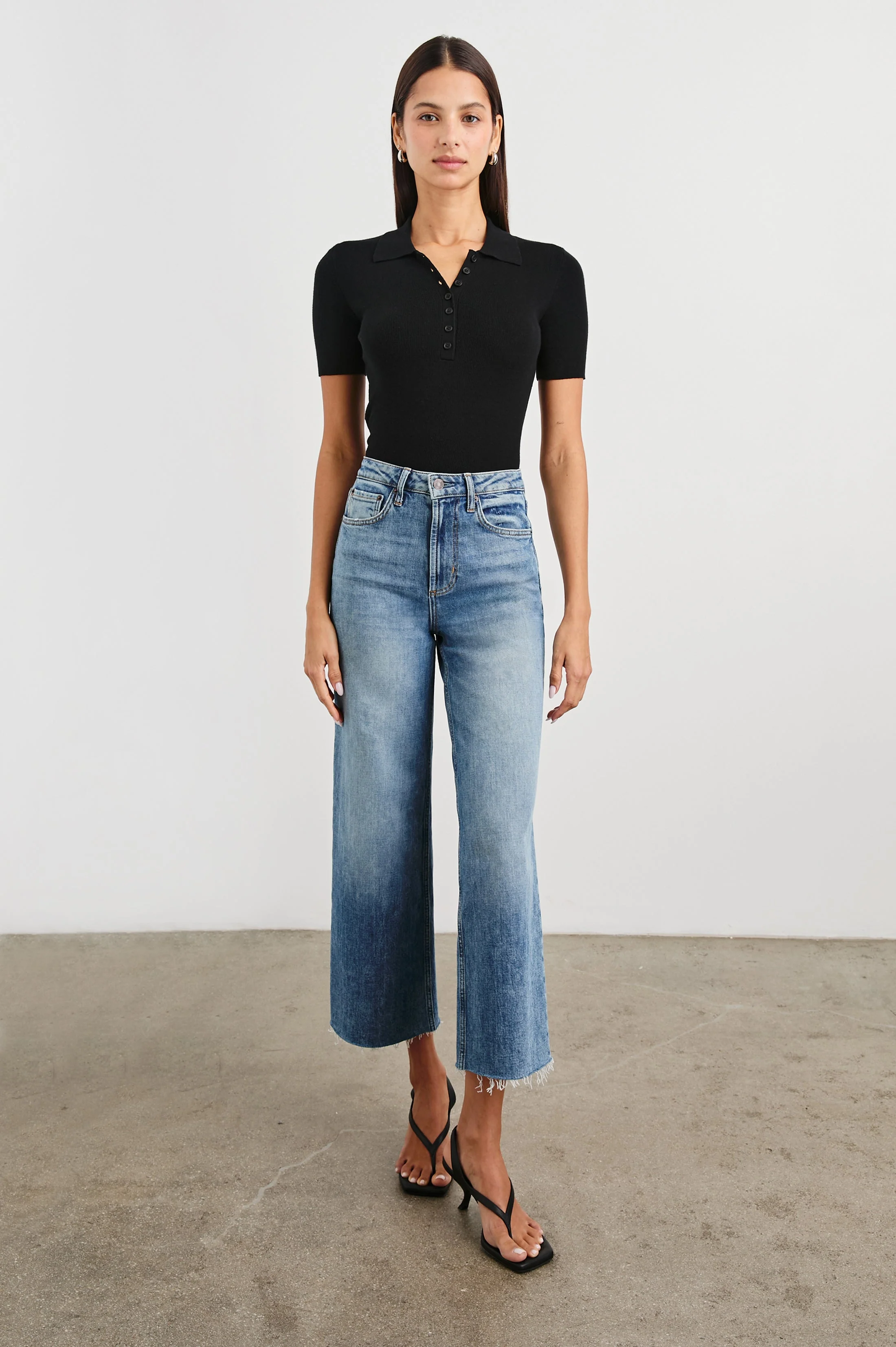 COURT POLO SHIRT - BLACK - Image 3