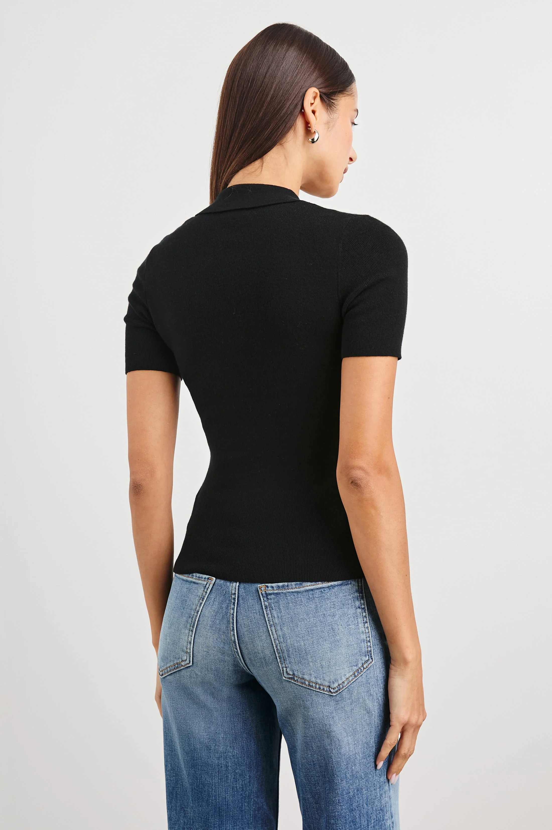 COURT POLO SHIRT - BLACK - Image 5