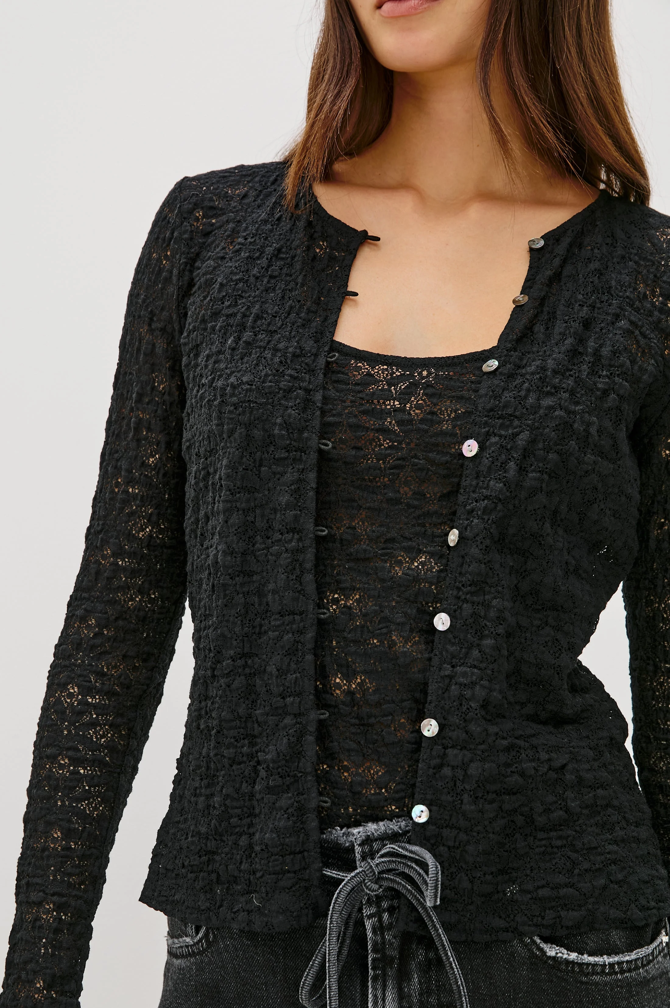 CYRAH TOP - BLACK LACE - Image 2