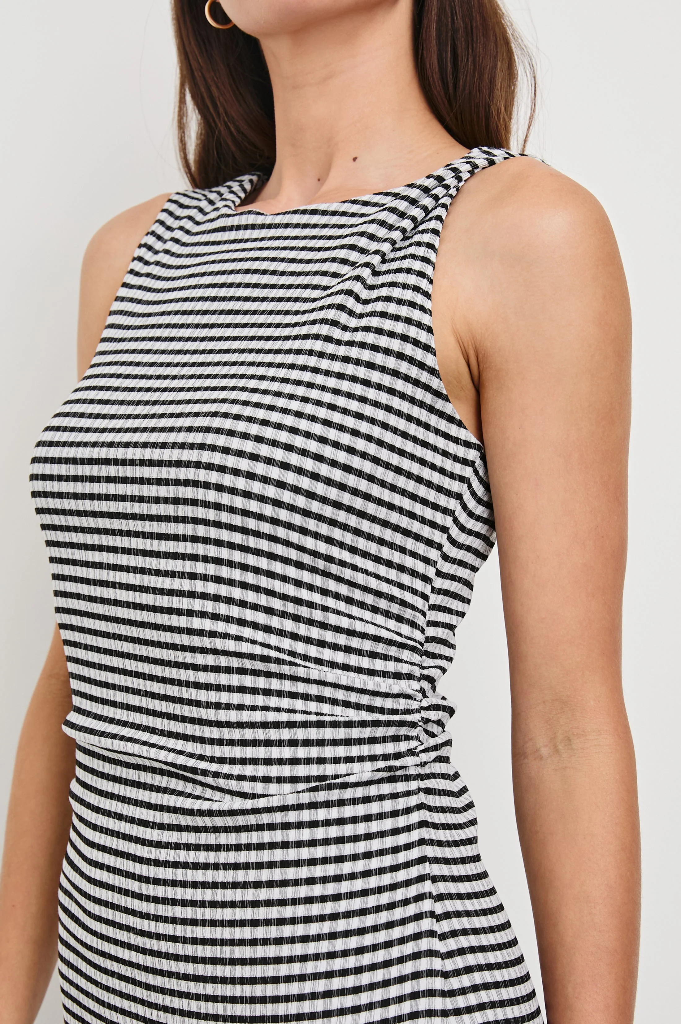 DAIJA DRESS - BLACK GINGHAM - Image 6