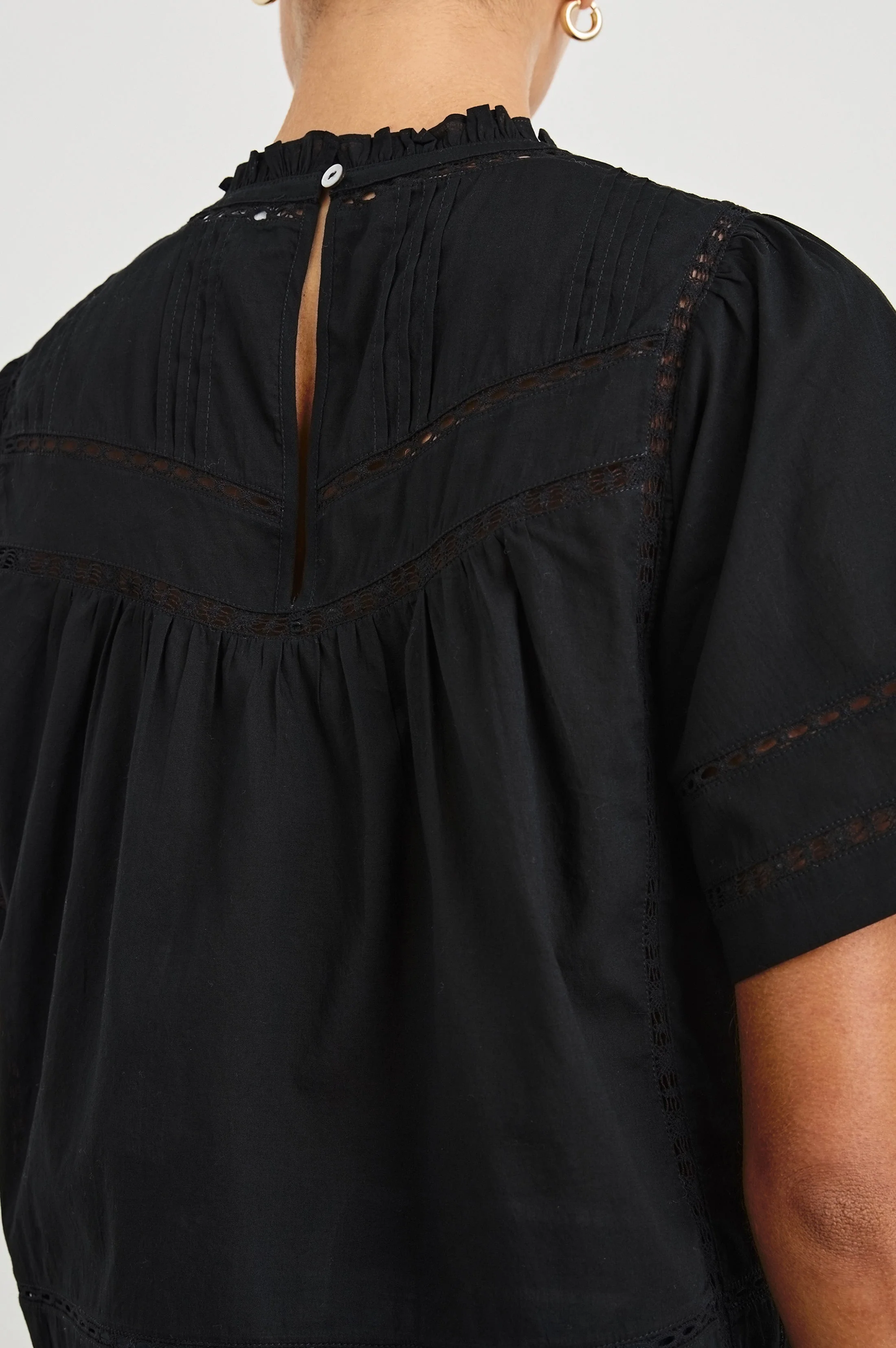 DAISY TOP - BLACK - Image 4