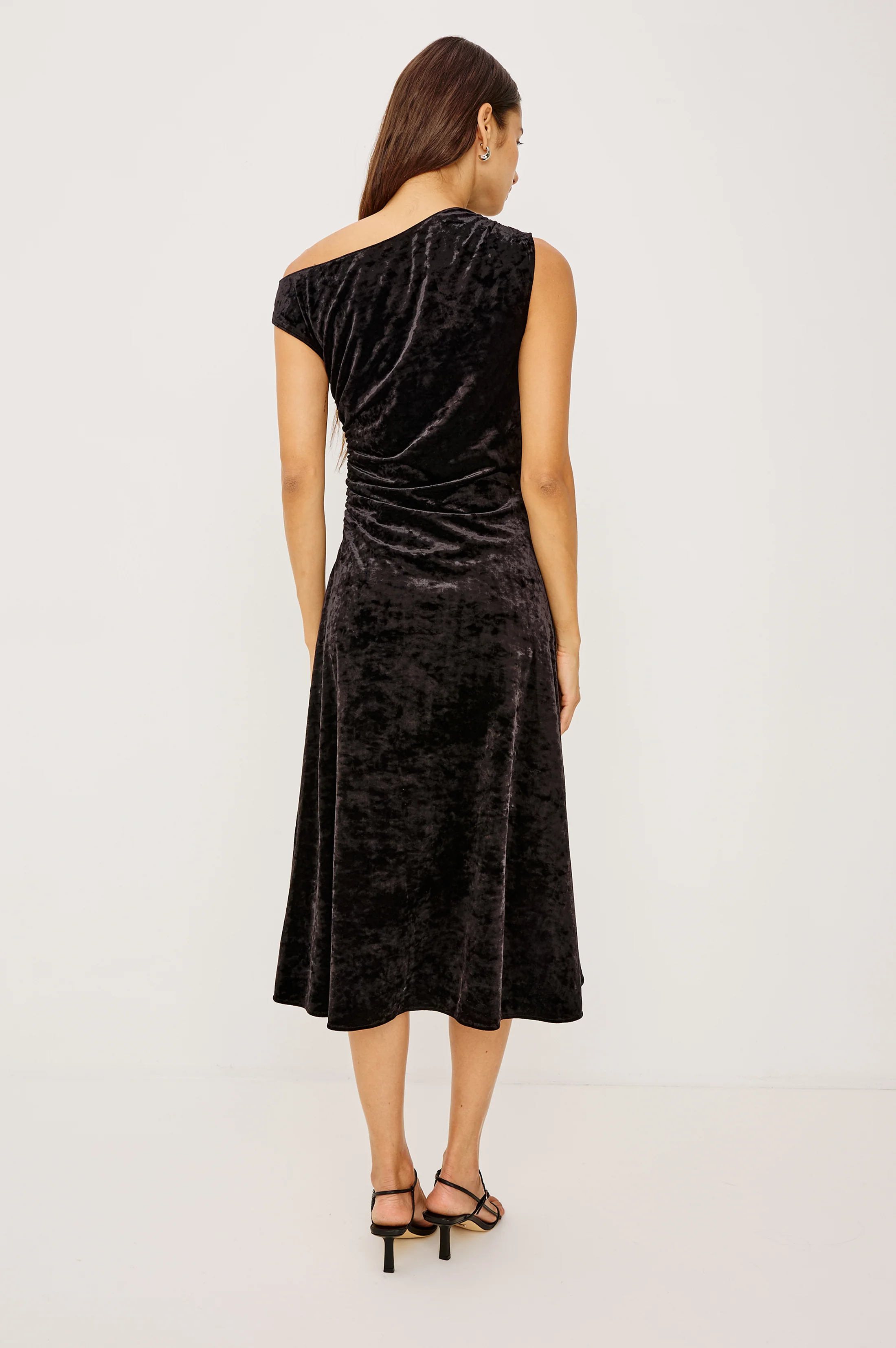 DELORES DRESS - BLACK VELVET - Image 4