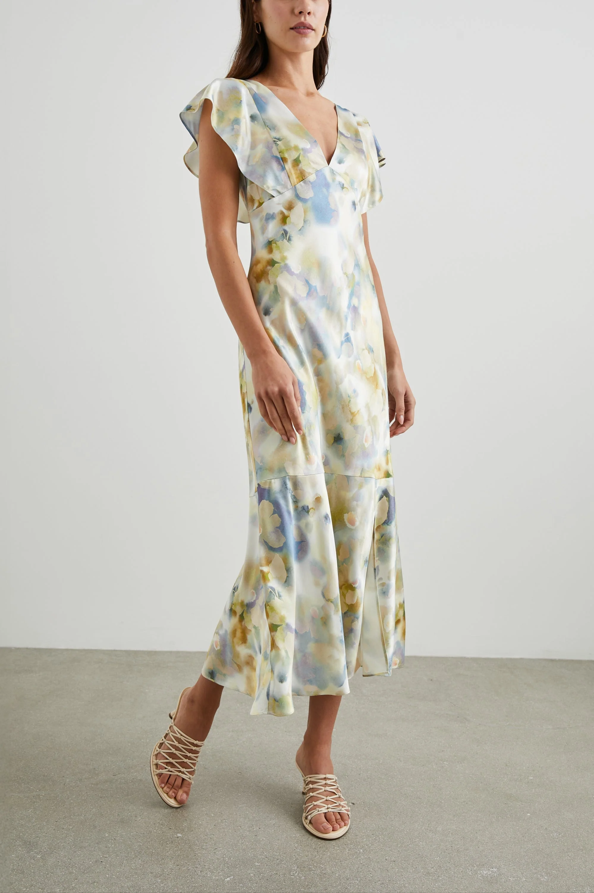 DINA DRESS - DIFFUSED BLOSSOM - Image 3