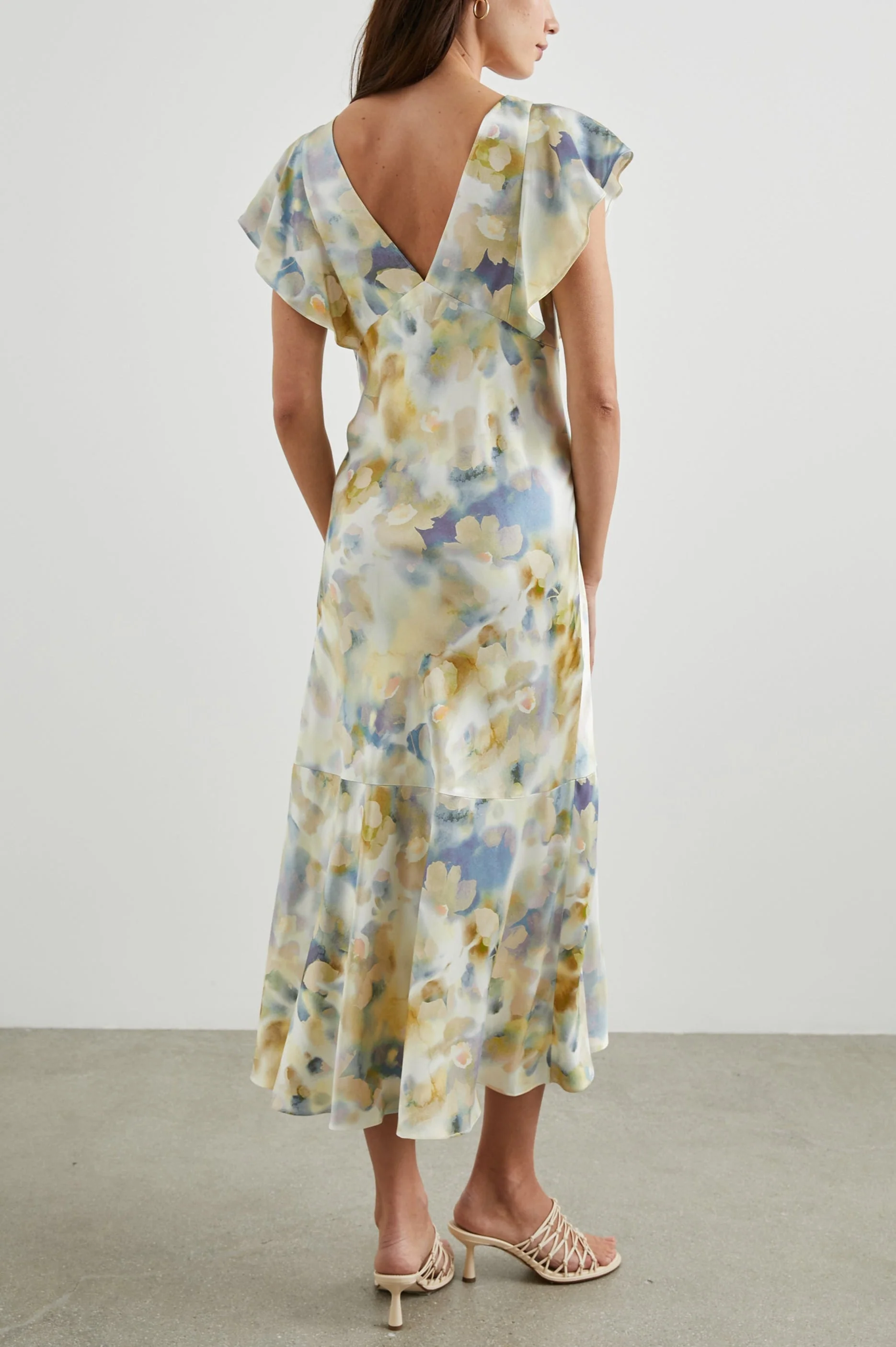 DINA DRESS - DIFFUSED BLOSSOM - Image 4