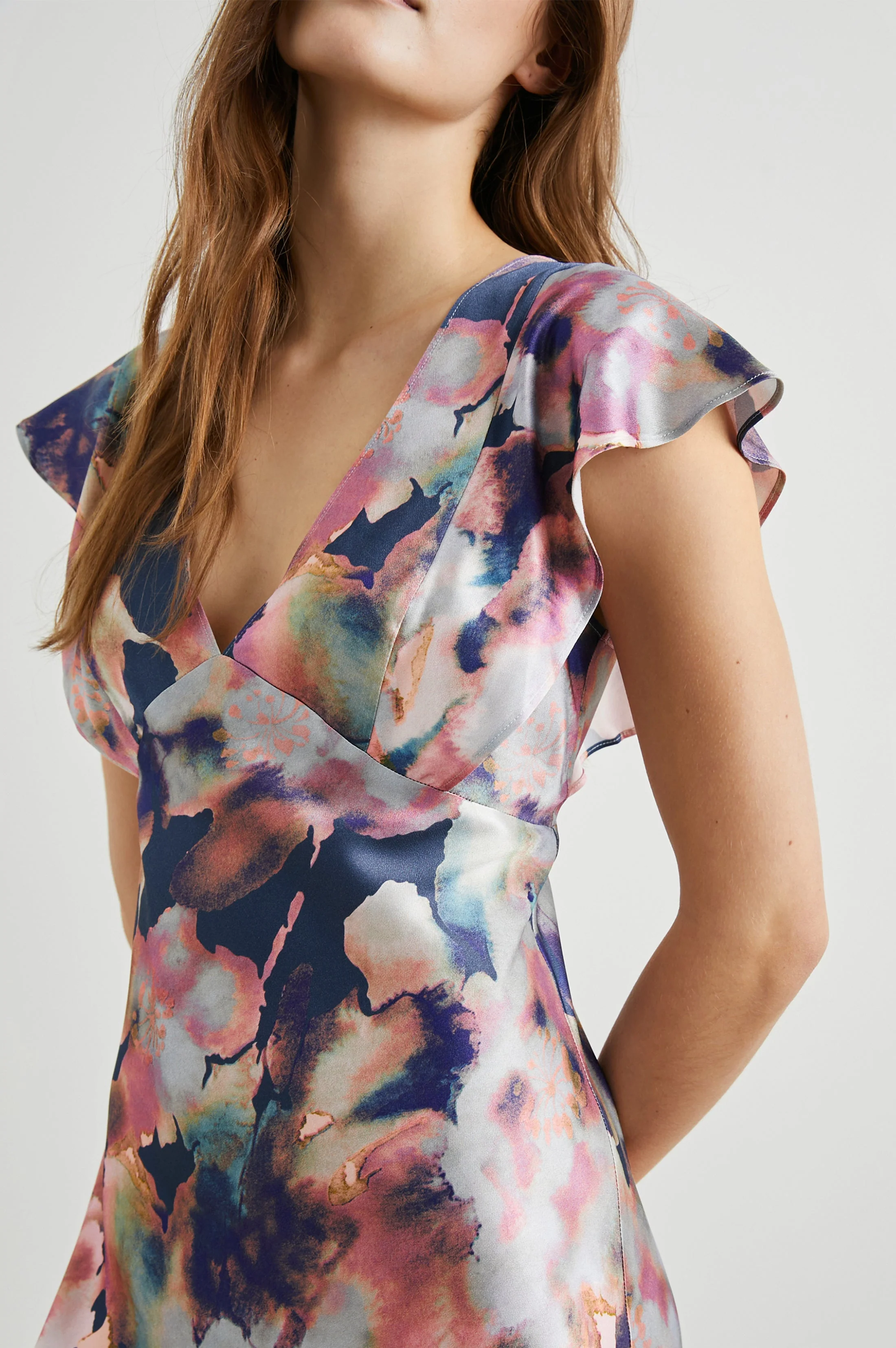 DINA DRESS - MIDNIGHT VERBENA - Image 2