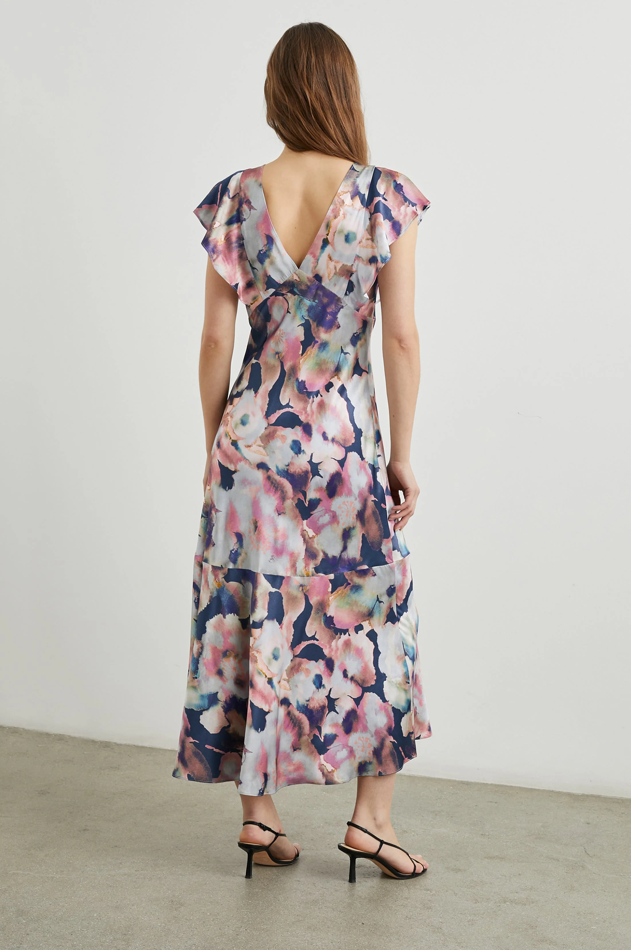 DINA DRESS - MIDNIGHT VERBENA - Image 4