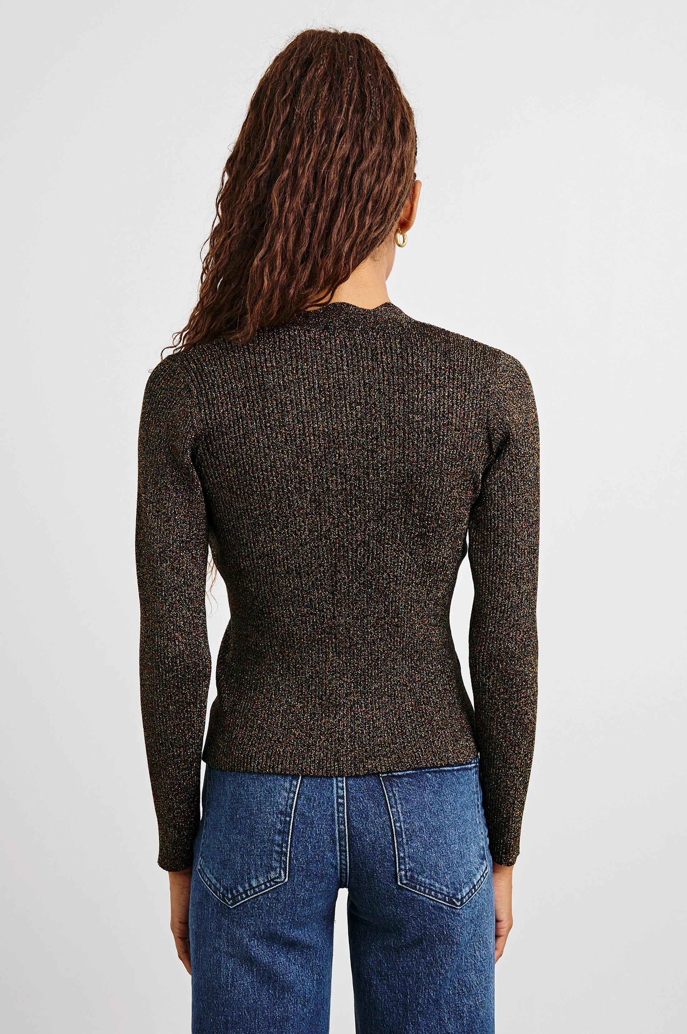 DITA CARDIGAN - GOLD LUREX - Image 6