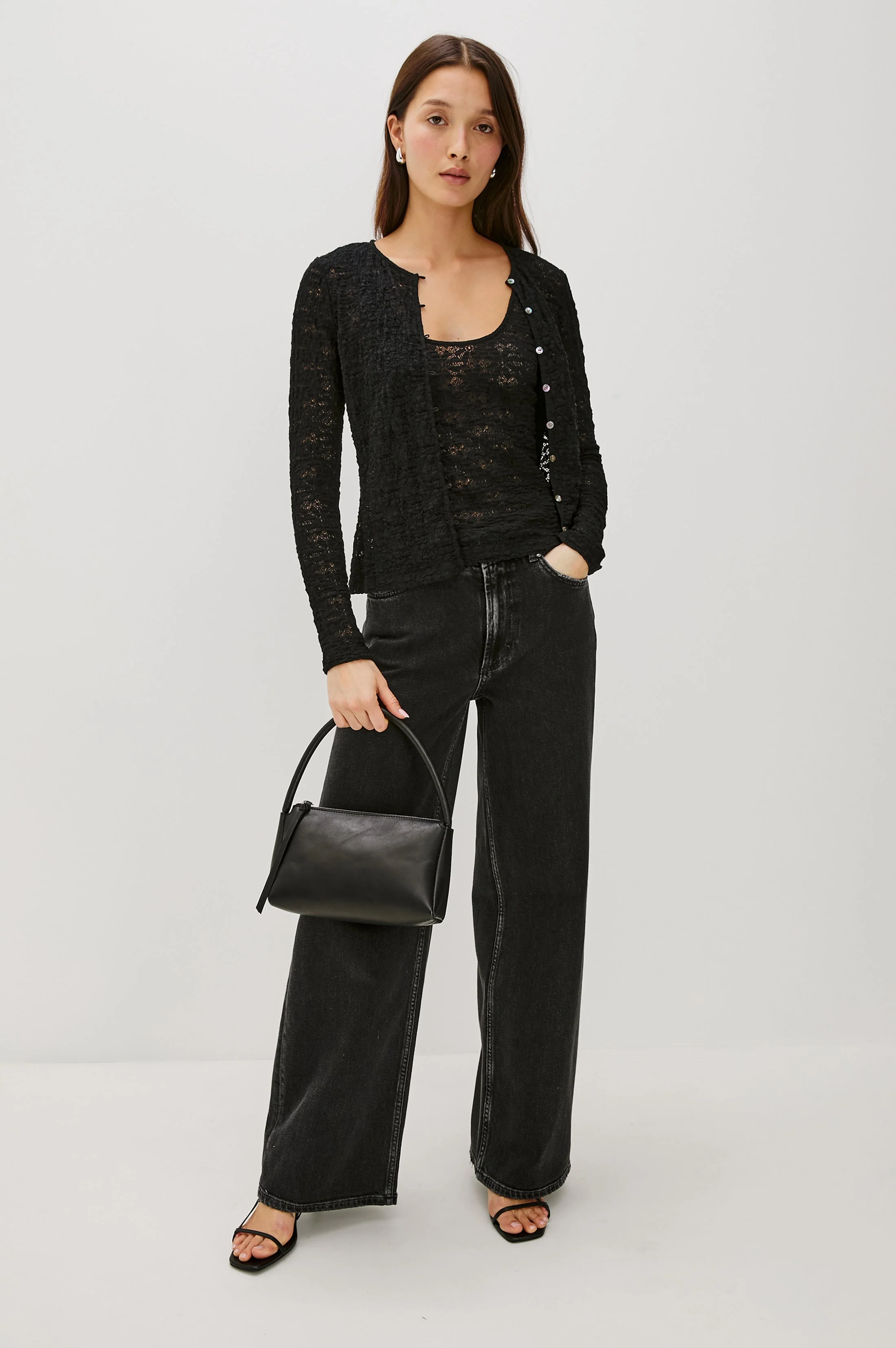 DONYA TANK - BLACK LACE - Image 3