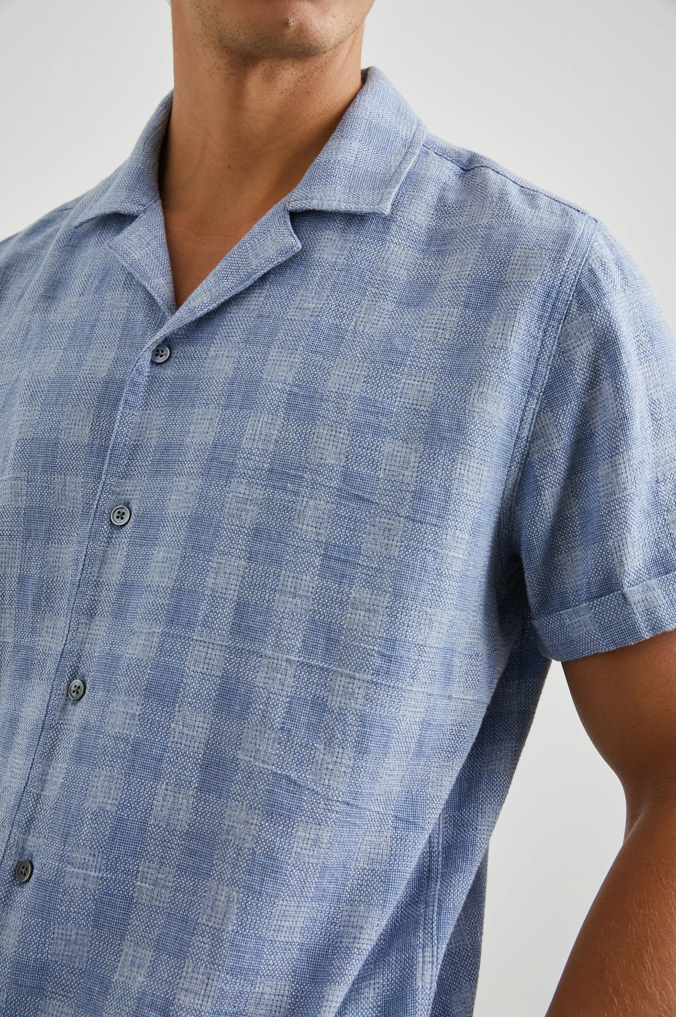 DRESDEN SHIRT - HOMESPUN BLUE GINGHAM - Image 2