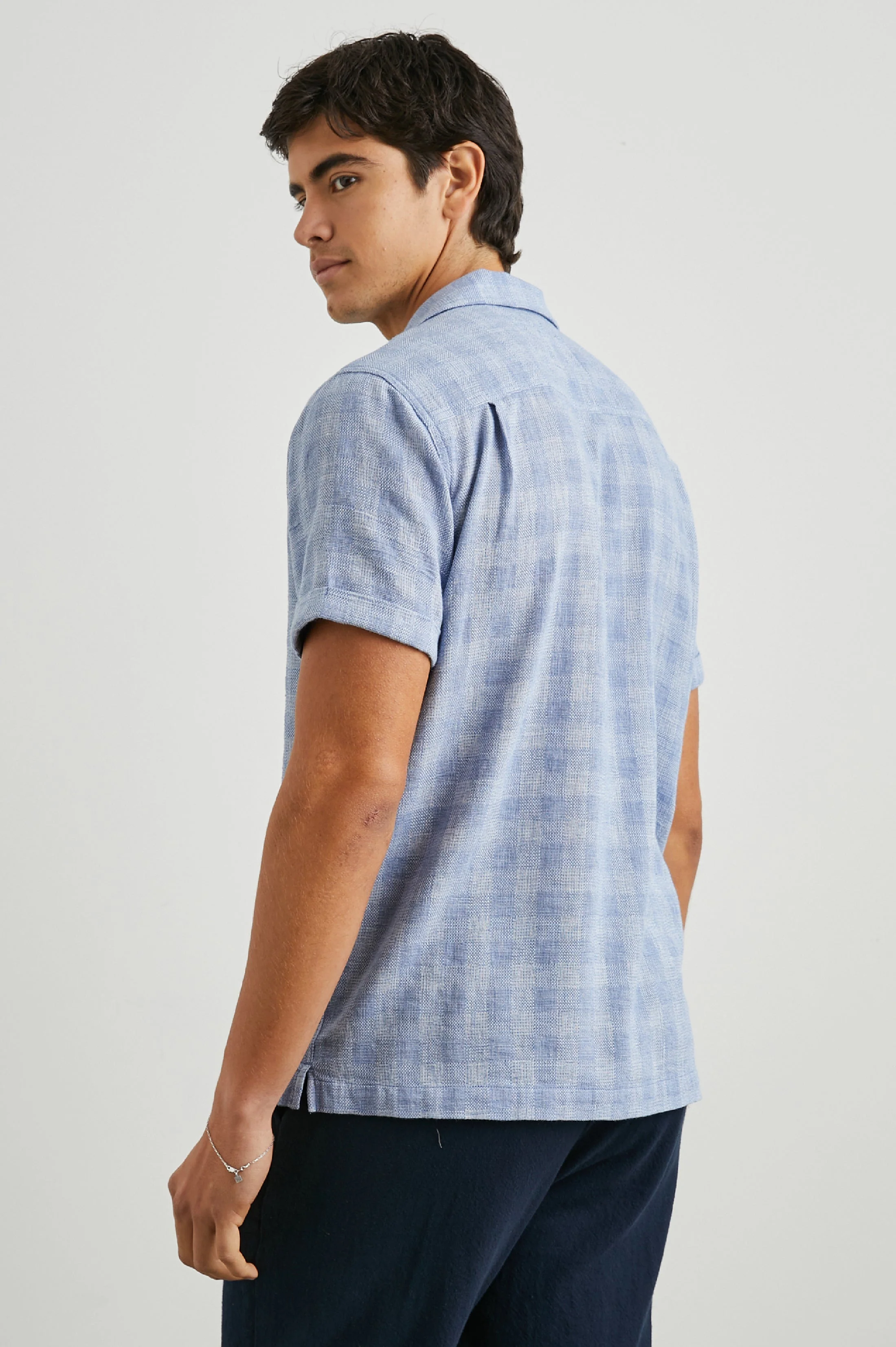 DRESDEN SHIRT - HOMESPUN BLUE GINGHAM - Image 6