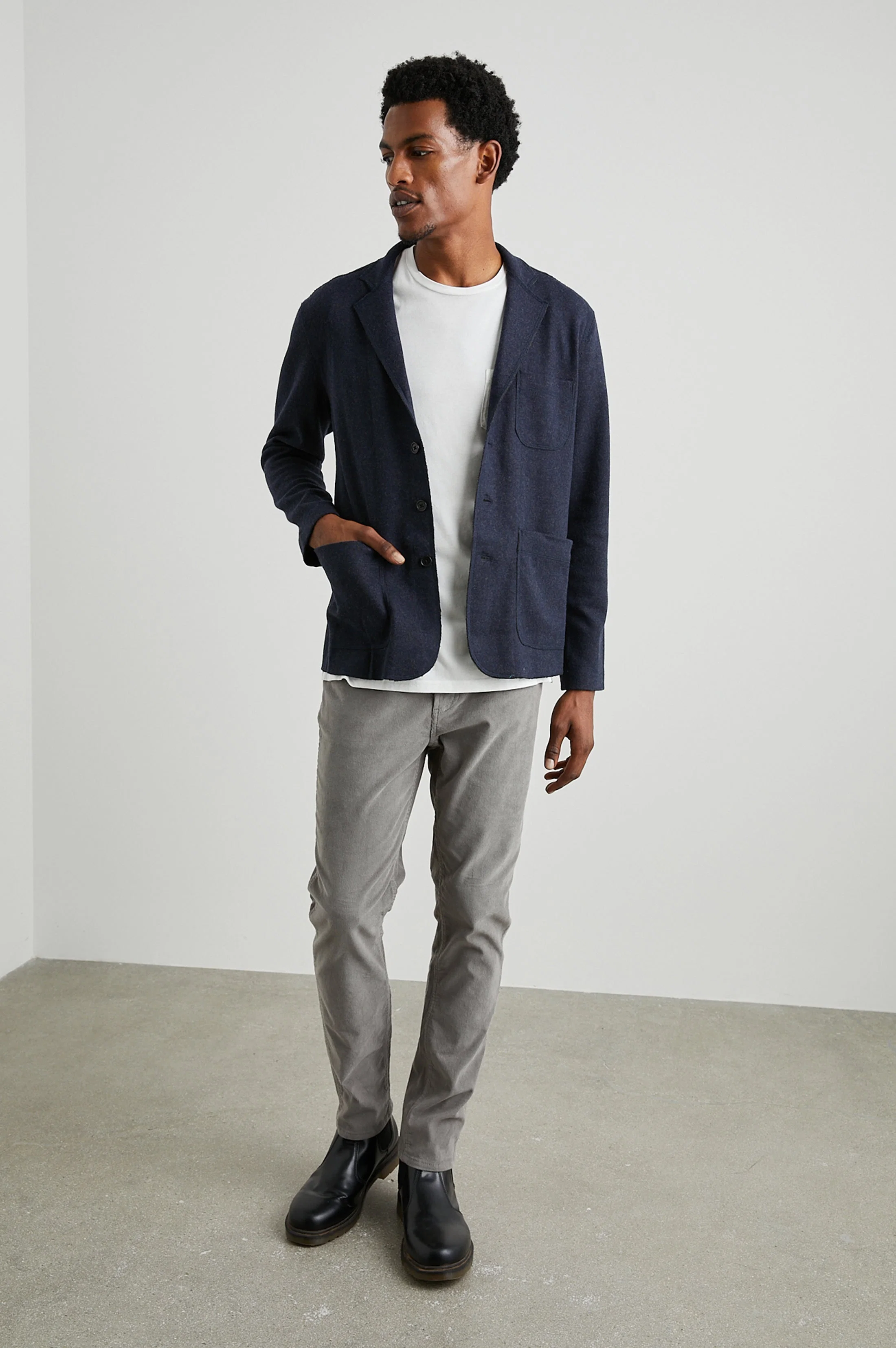 DWIGHT BLAZER - NAVY - Image 4
