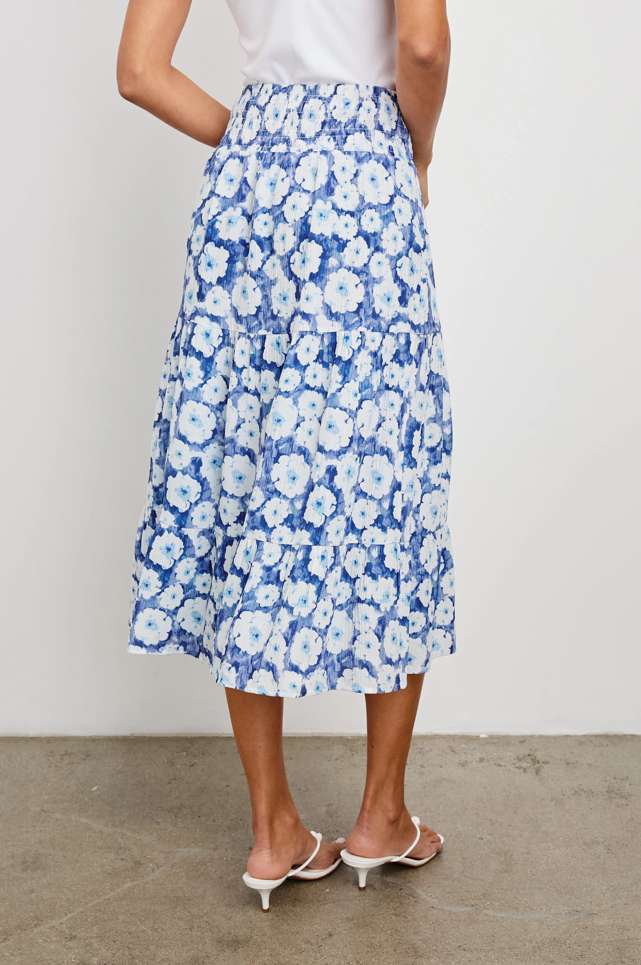 EDINA SKIRT - BLUE FLORAL - Image 5
