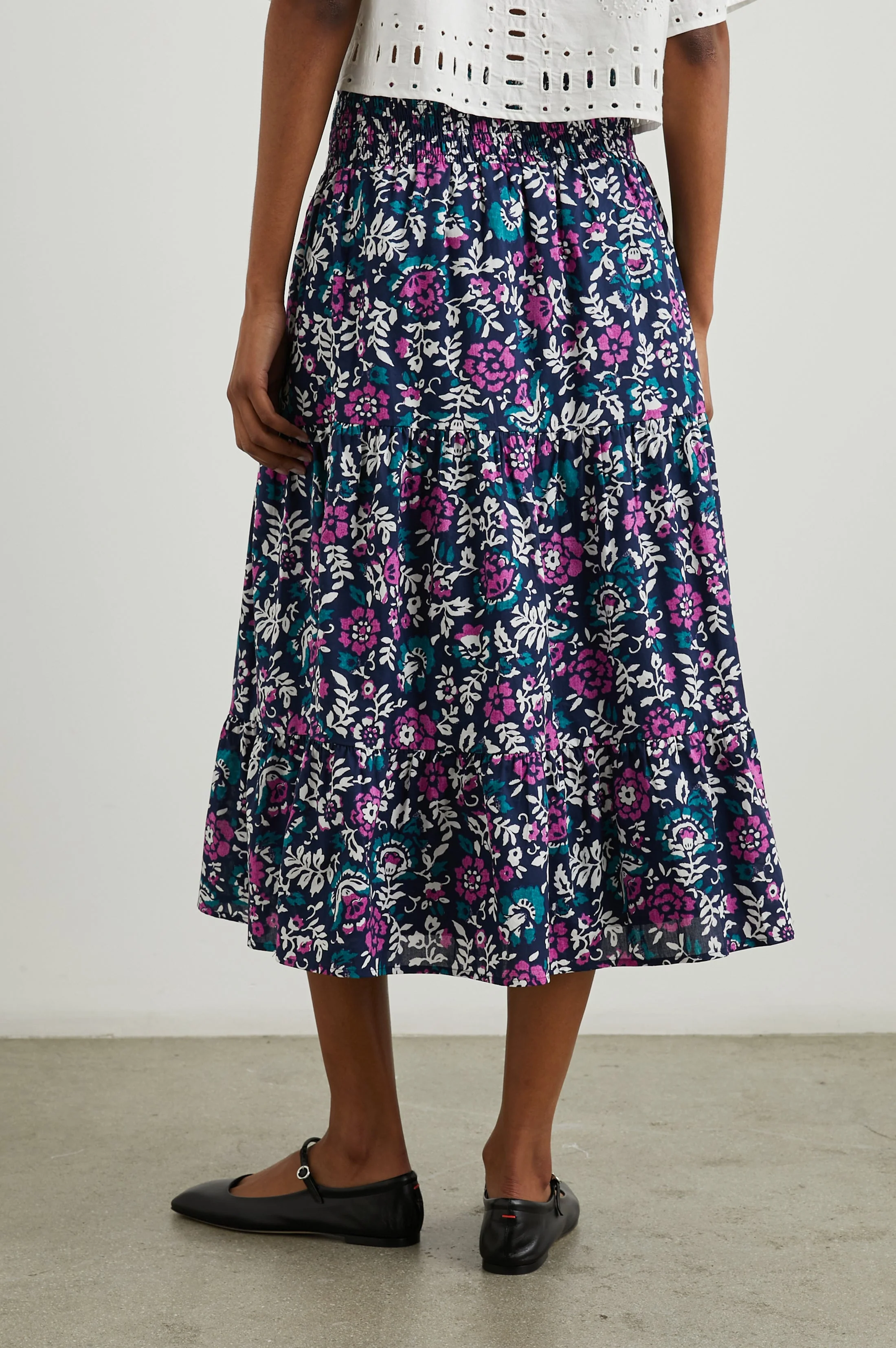 EDINA SKIRT - WOODBLOCK FLORAL - Image 5