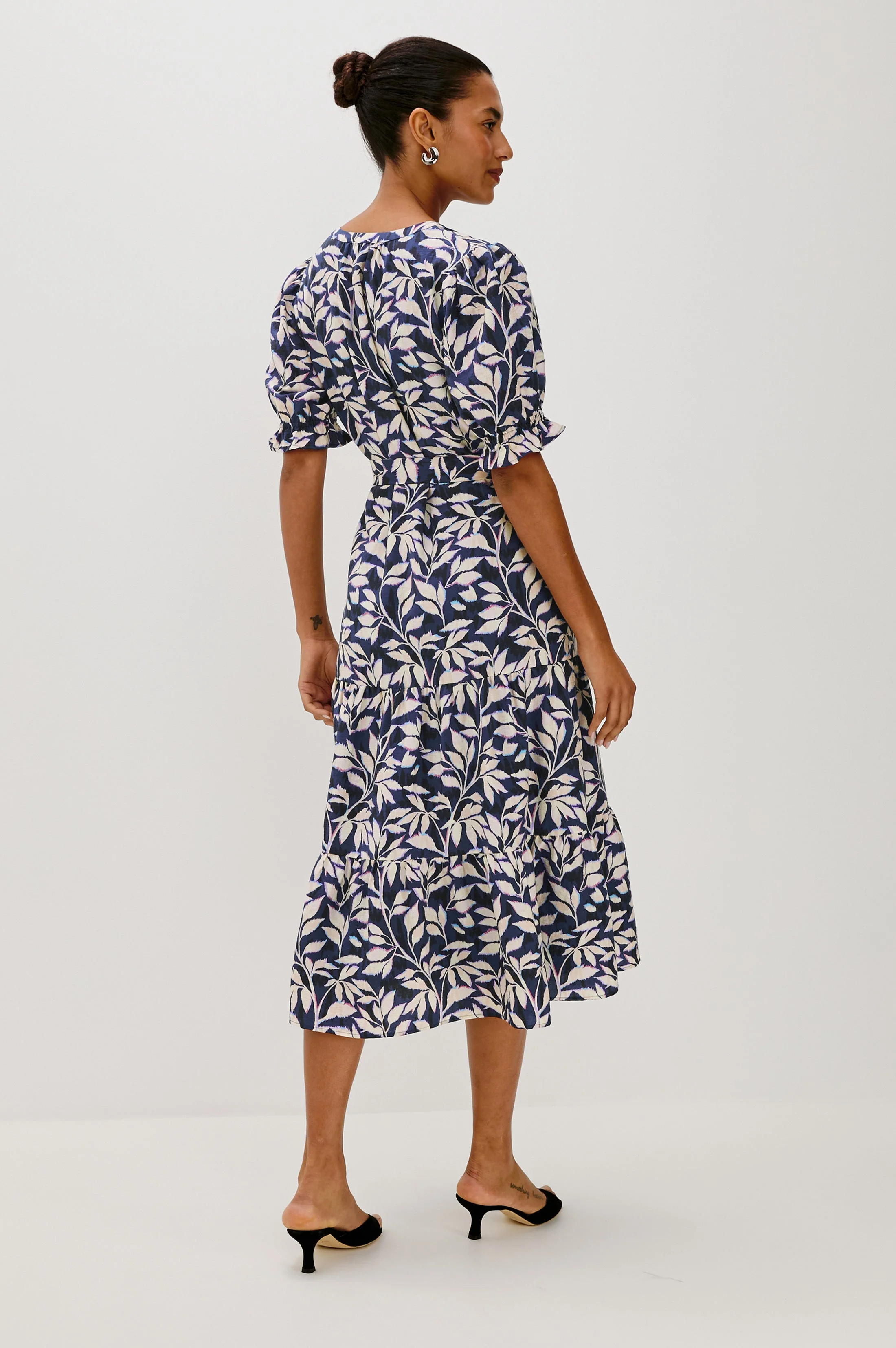 ELIANA DRESS - NAVY VINES - Image 5