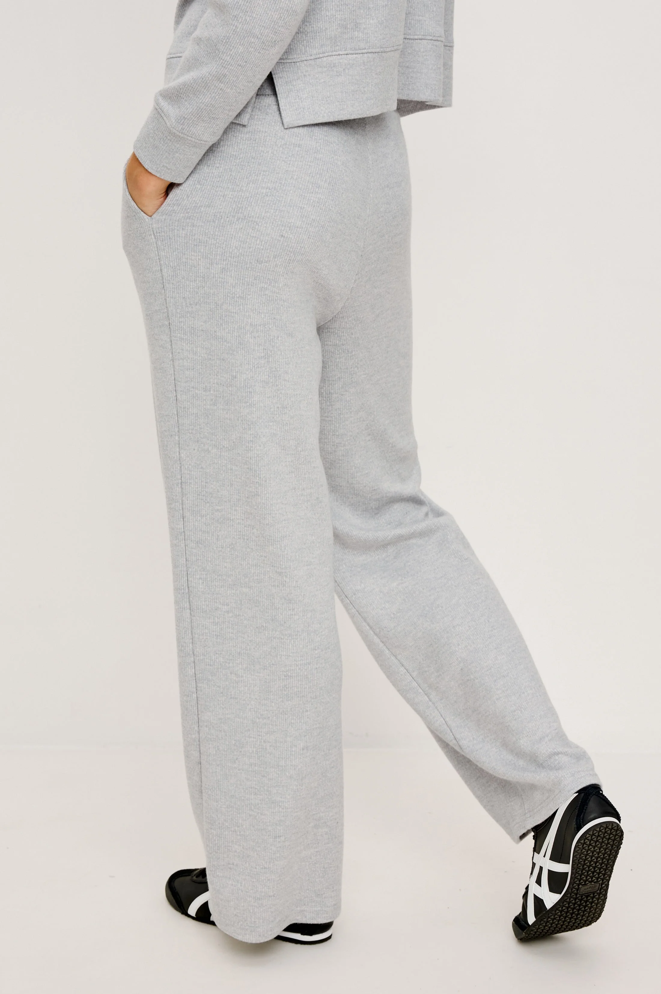 ELLERY SWEATPANT - HEATHER GREY BRUSHED - Image 4