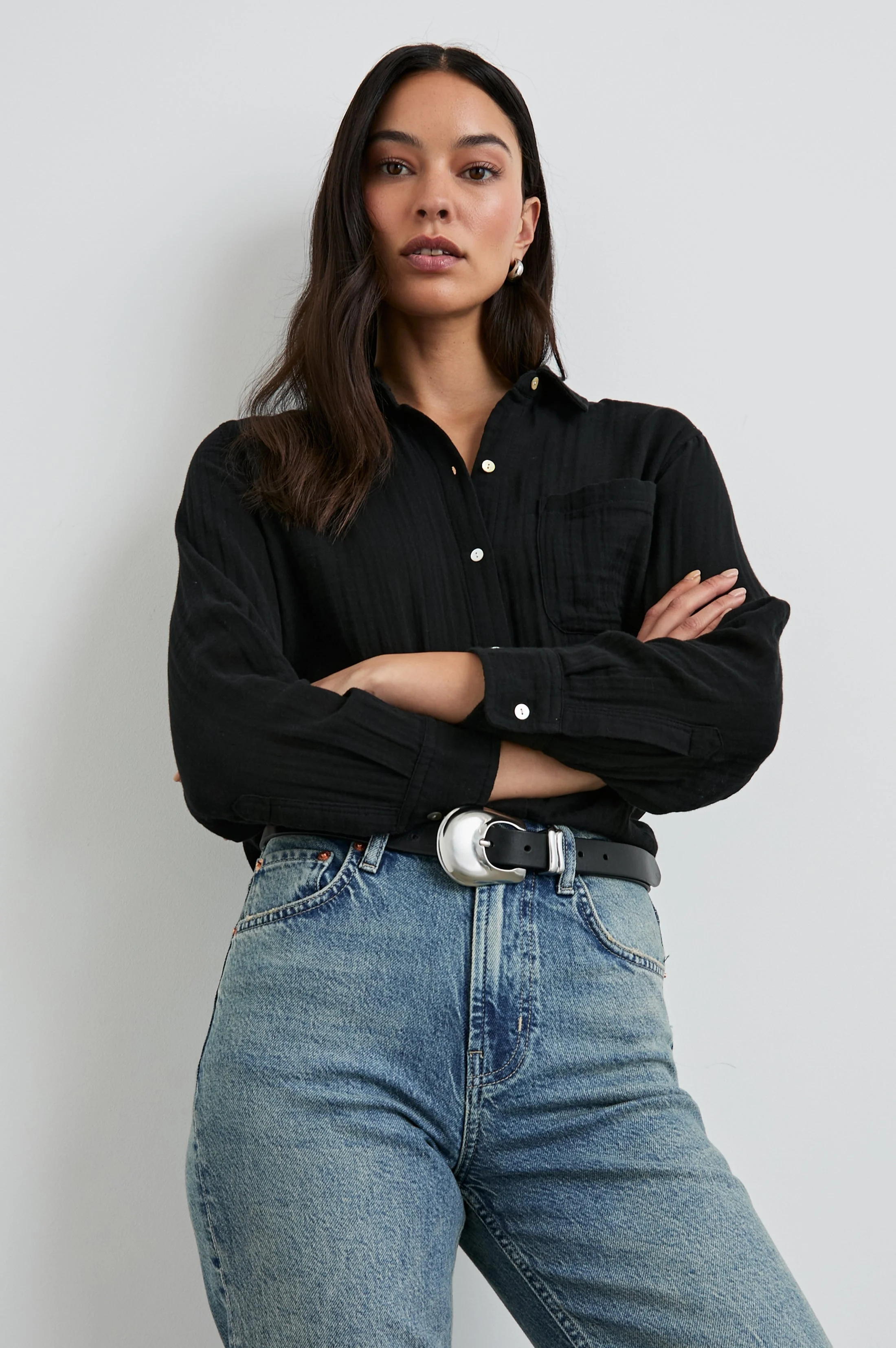 ELLIS SHIRT - BLACK - Image 4