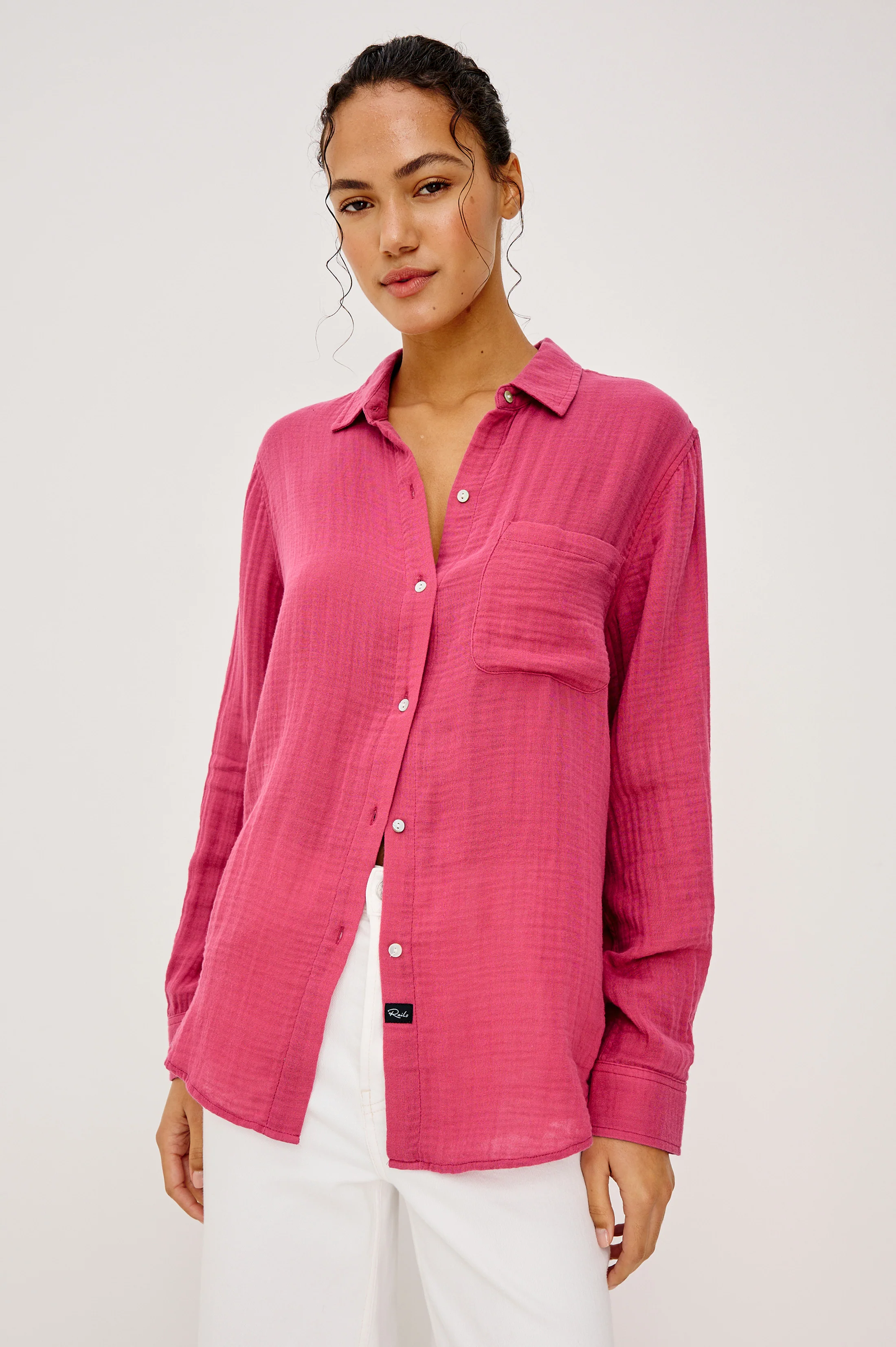 ELLIS SHIRT - DARK ROSE