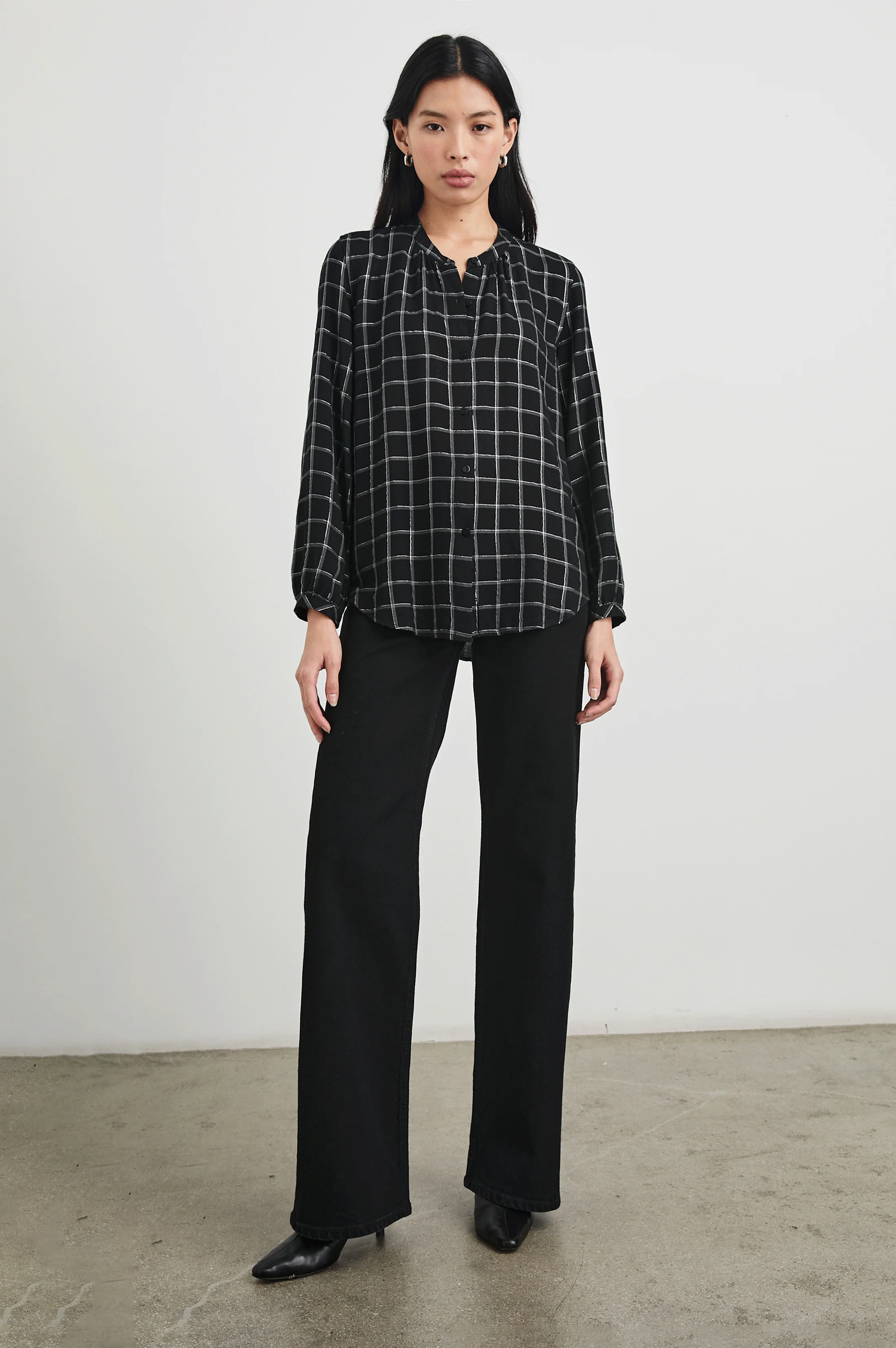 ELOISE SHIRT - SILVER CHARCOAL ONYX - Image 4