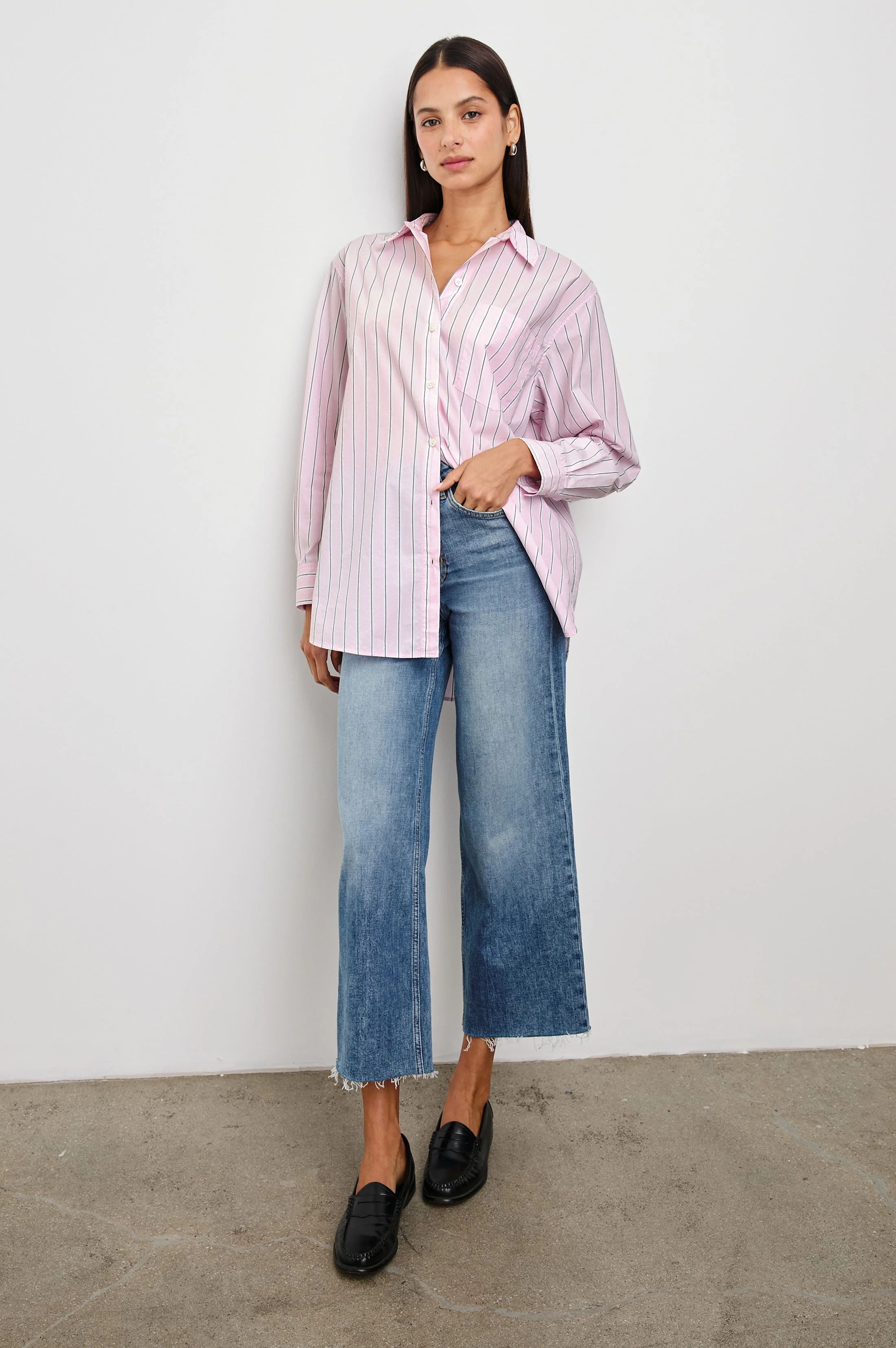 ELSA SHIRT - CHERRY BLOSSOM STRIPE - Image 3