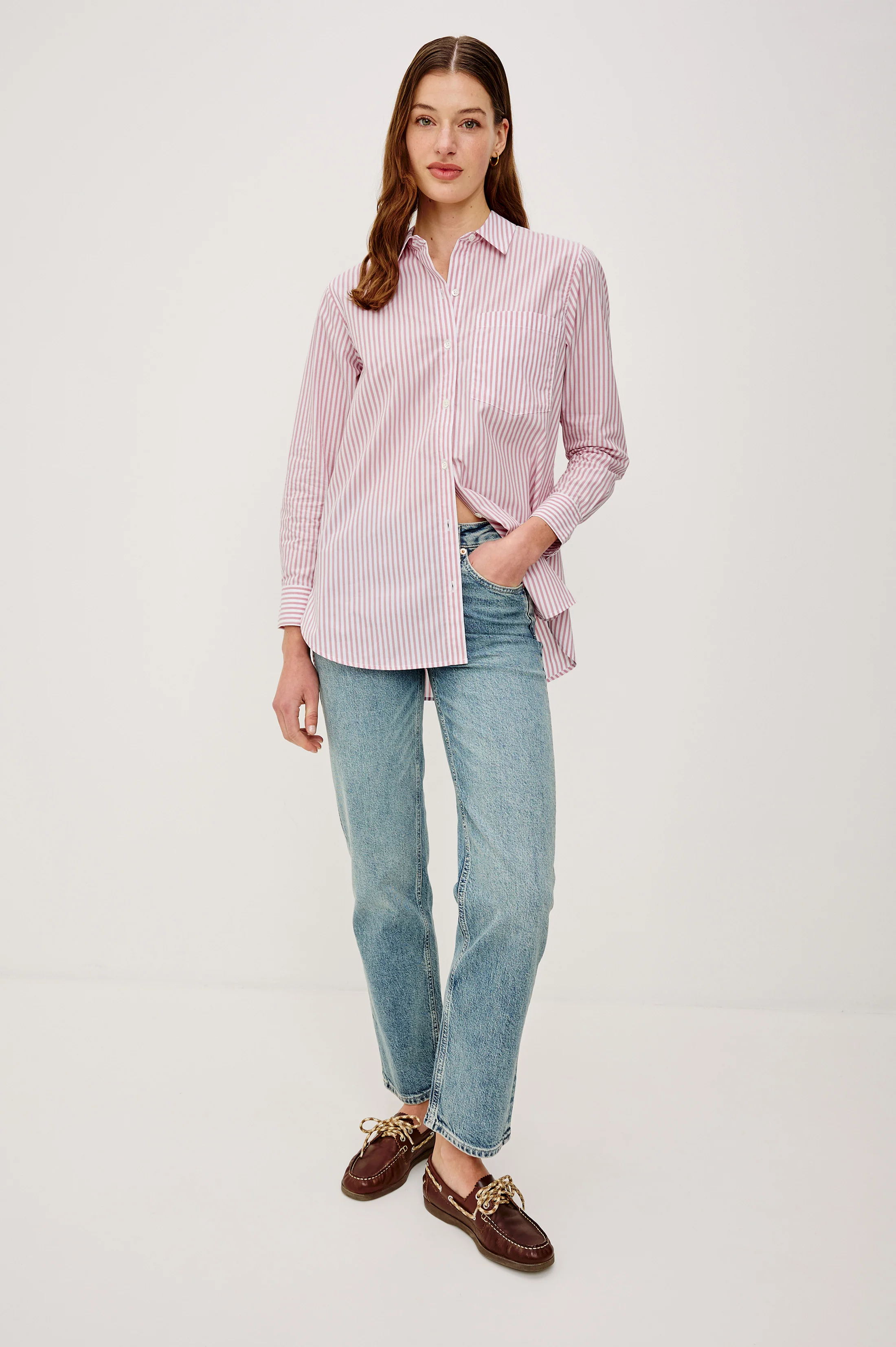 ELSA SHIRT - ROSE STRIPE - Image 3