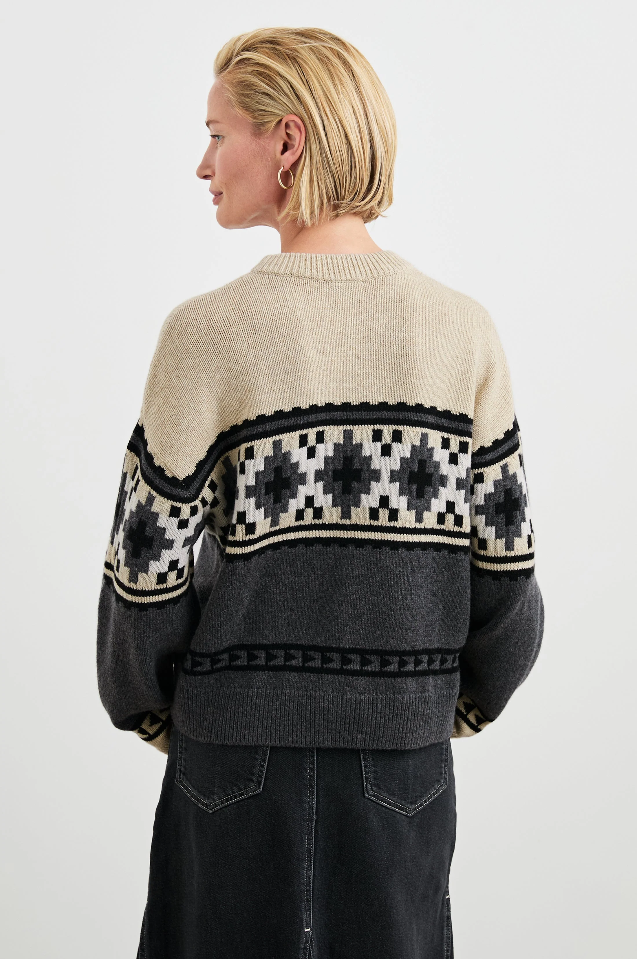 EMMA SWEATER - HEATHER FAIR ISLE - Image 4