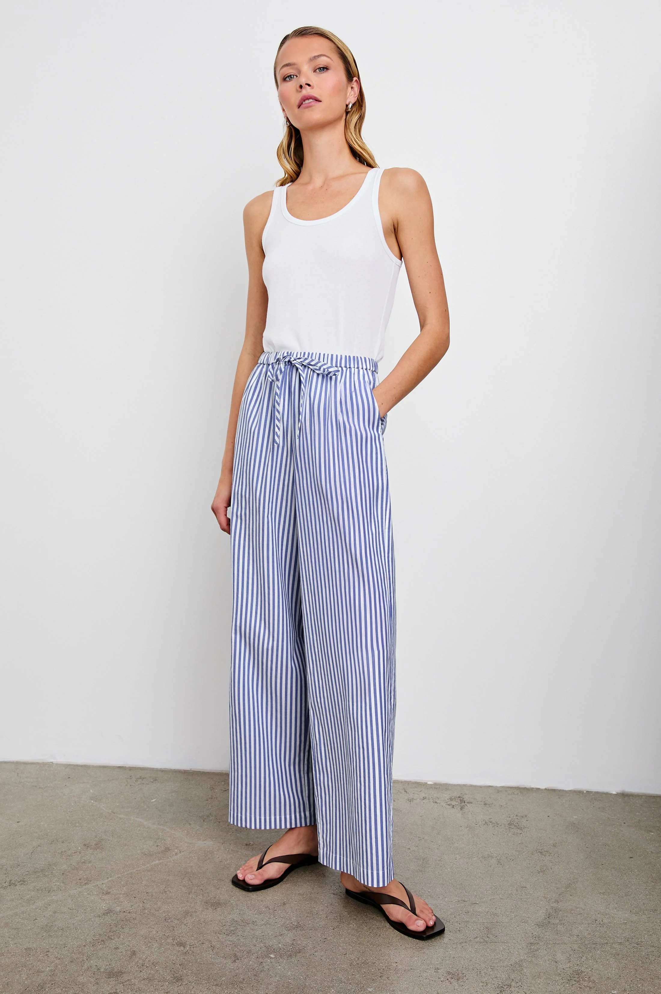 EMMIE PANT - MARINER WHITE STRIPE - Image 4