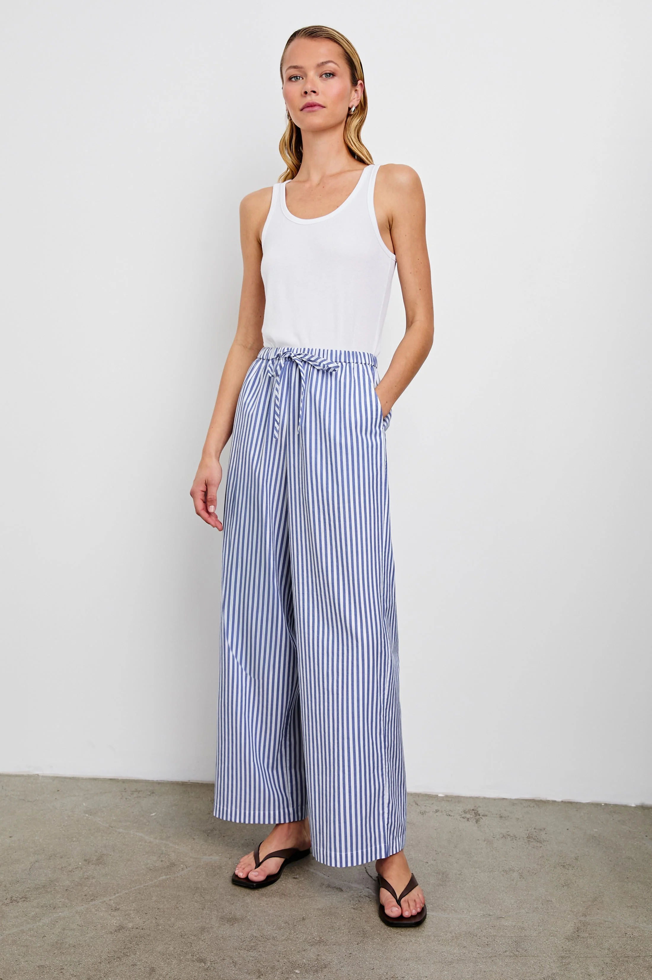 EMMIE PANT - MARINER WHITE STRIPE - Image 5