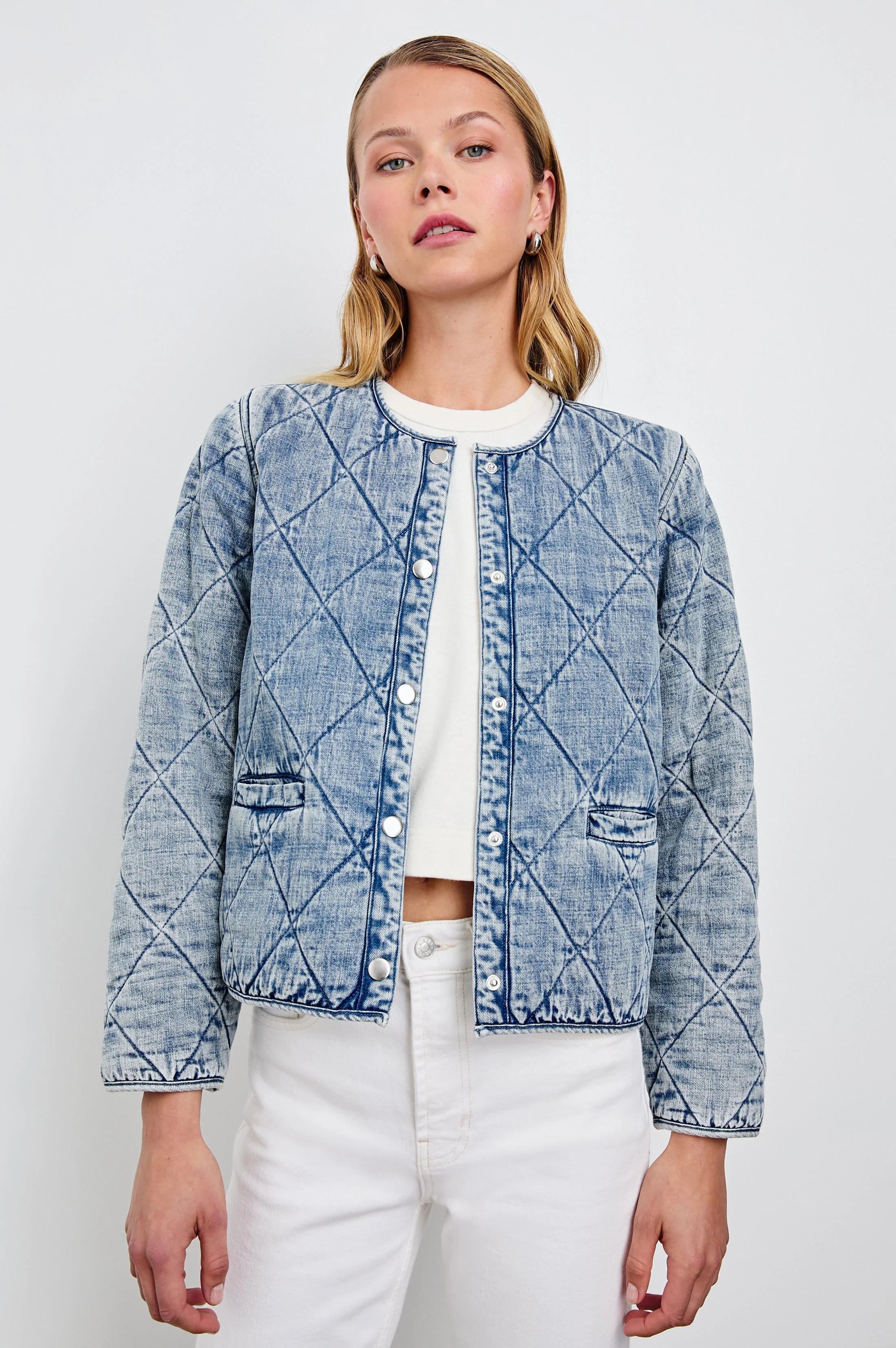 ENCY JACKET - MID BLUE