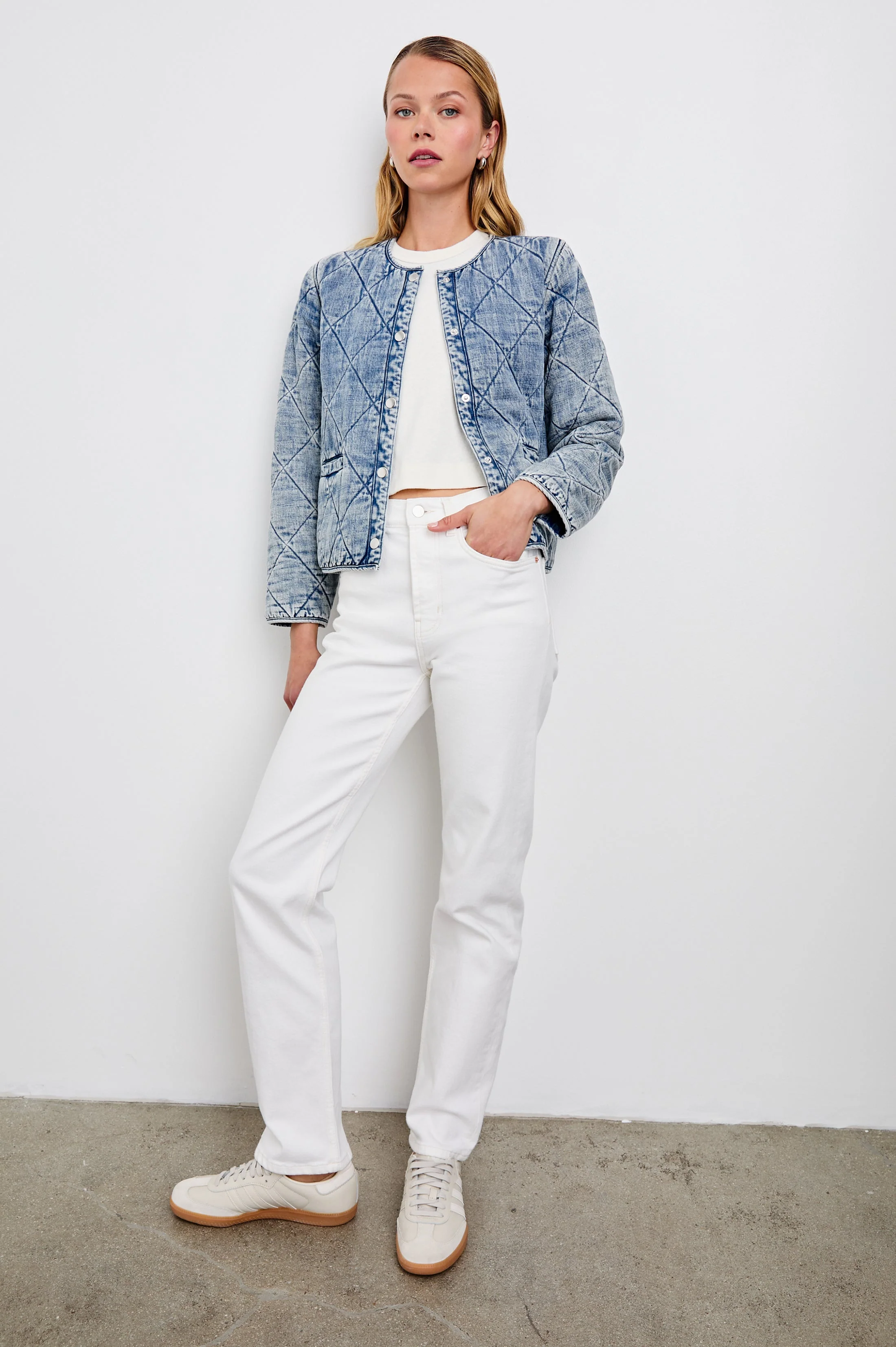 ENCY JACKET - MID BLUE - Image 3